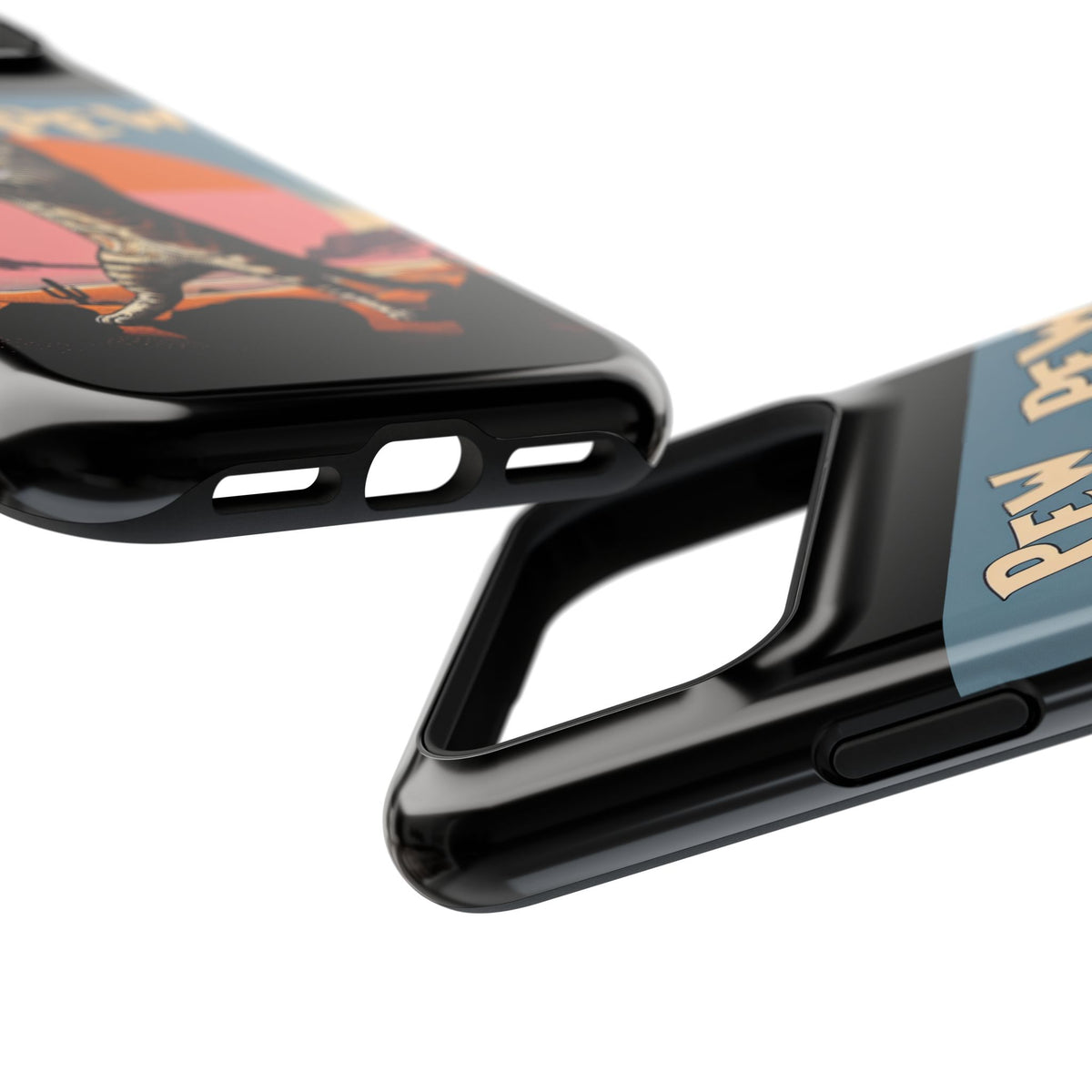 Pew Pew Cat Phone Case — Retro Shooter Impact-Resistant iPhone Cover