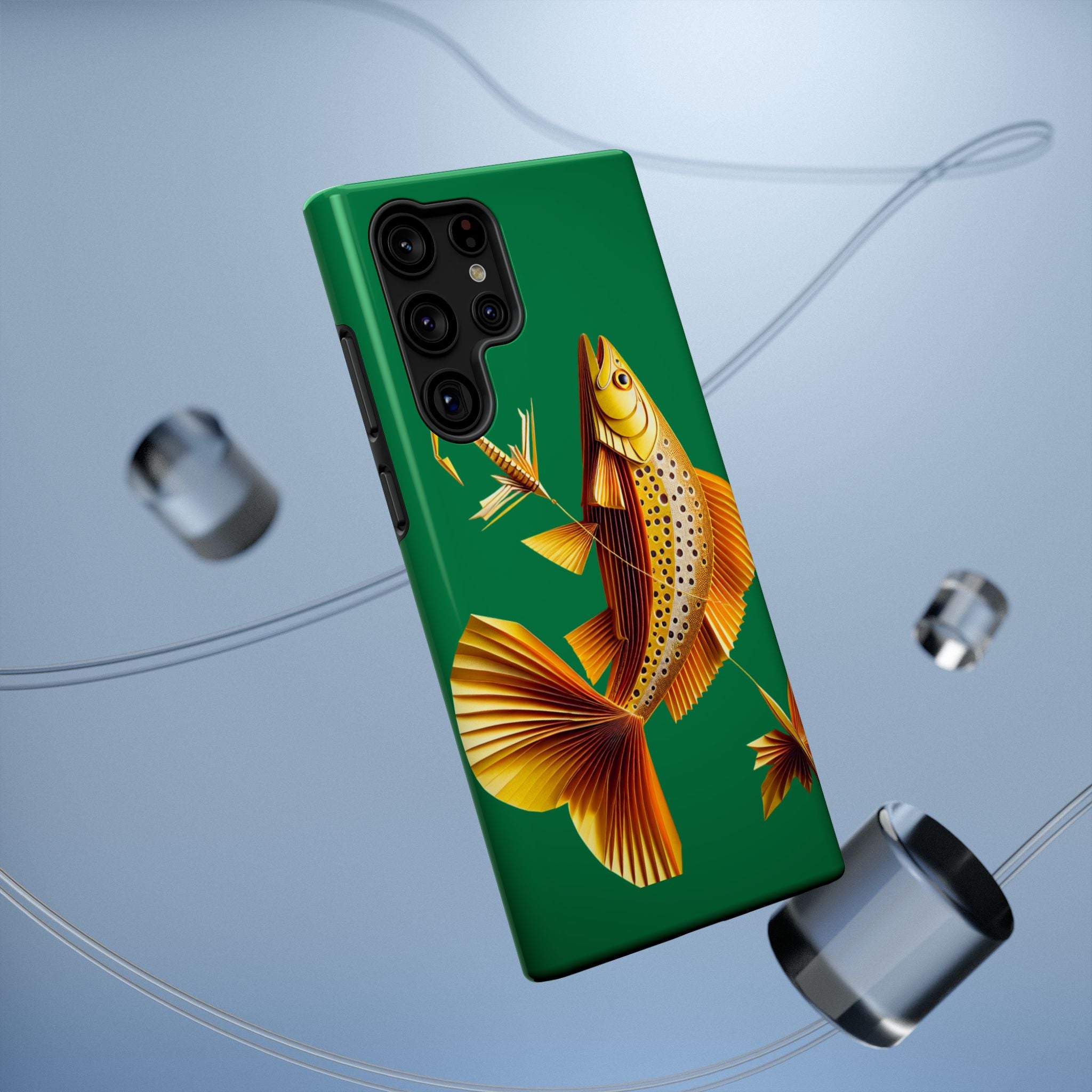 Impact Resistant Phone Case,  Lucky Charm Fish, Outdoor Enthusiast Gift