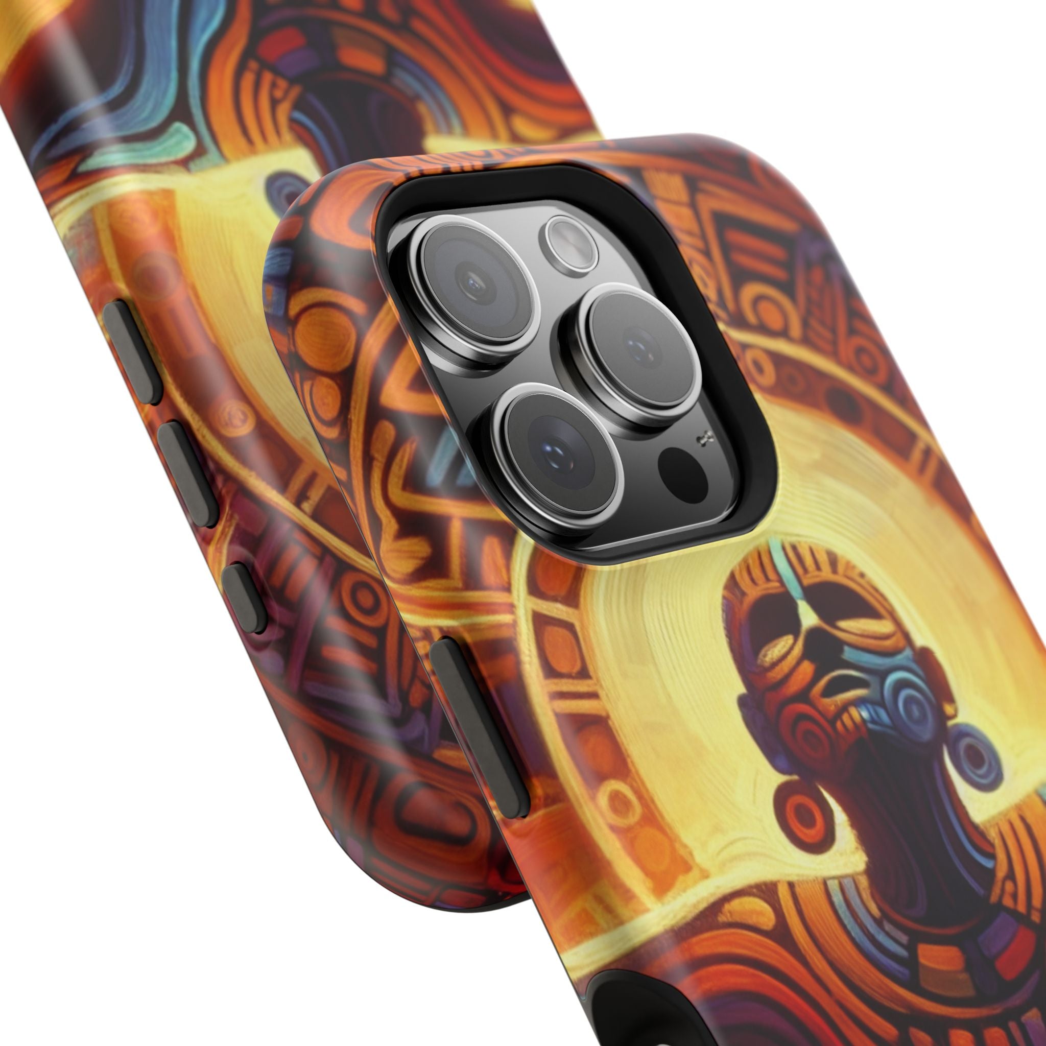 Impact Resistant Phone Case - Aztec Man