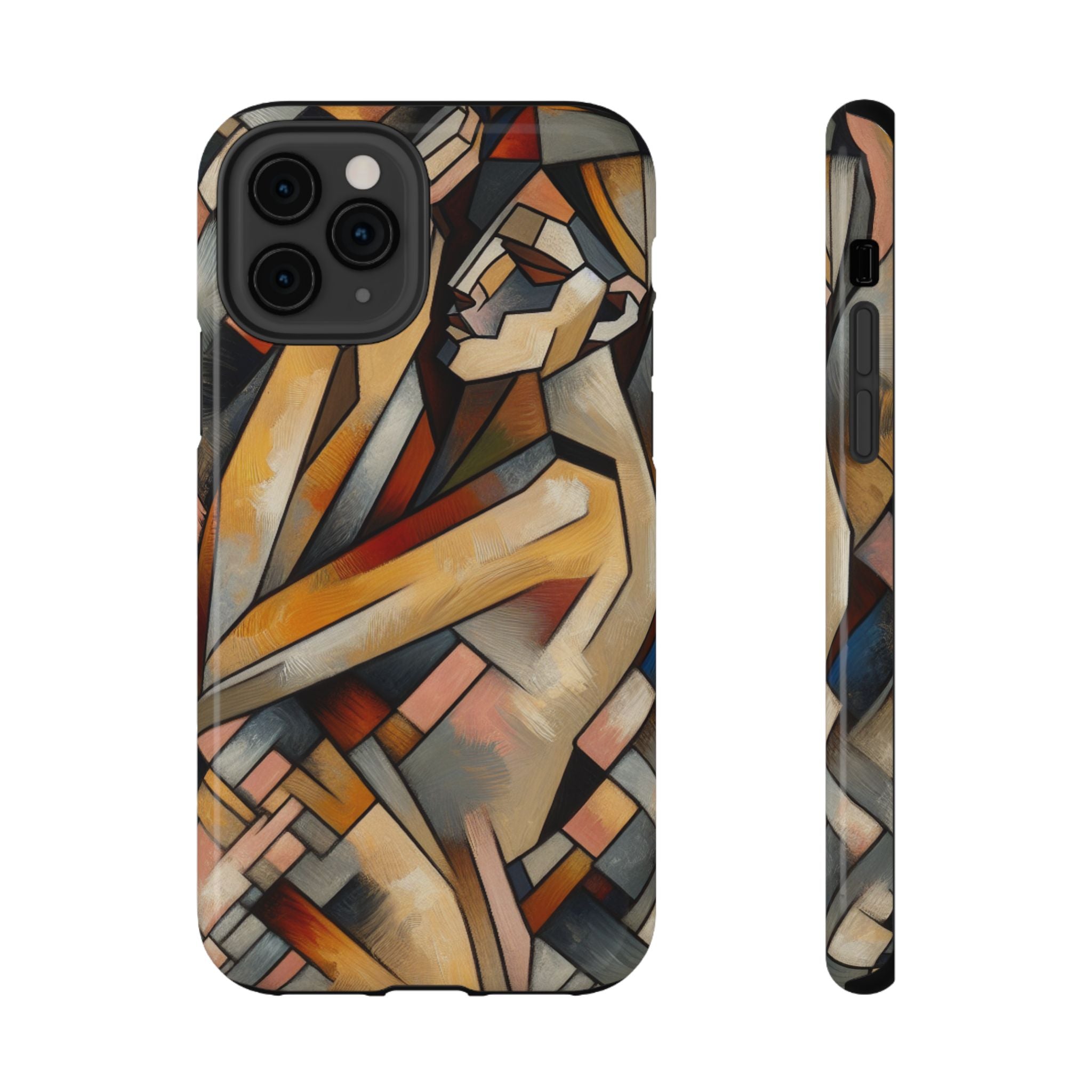 Impact Resistant Phone Case - Woman Abstract Design