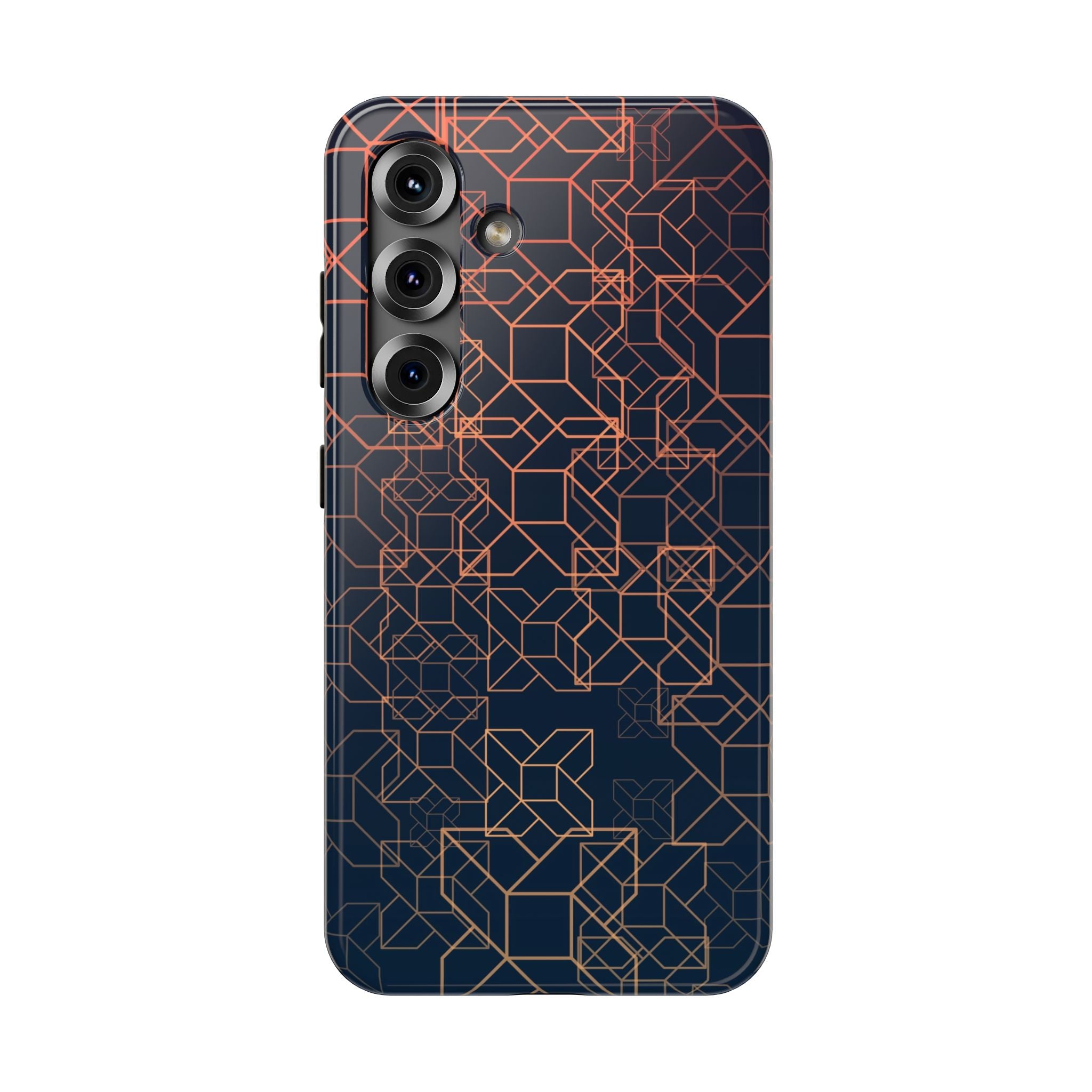 Geometric Pattern Phone Case, Durable Impact-Resistant