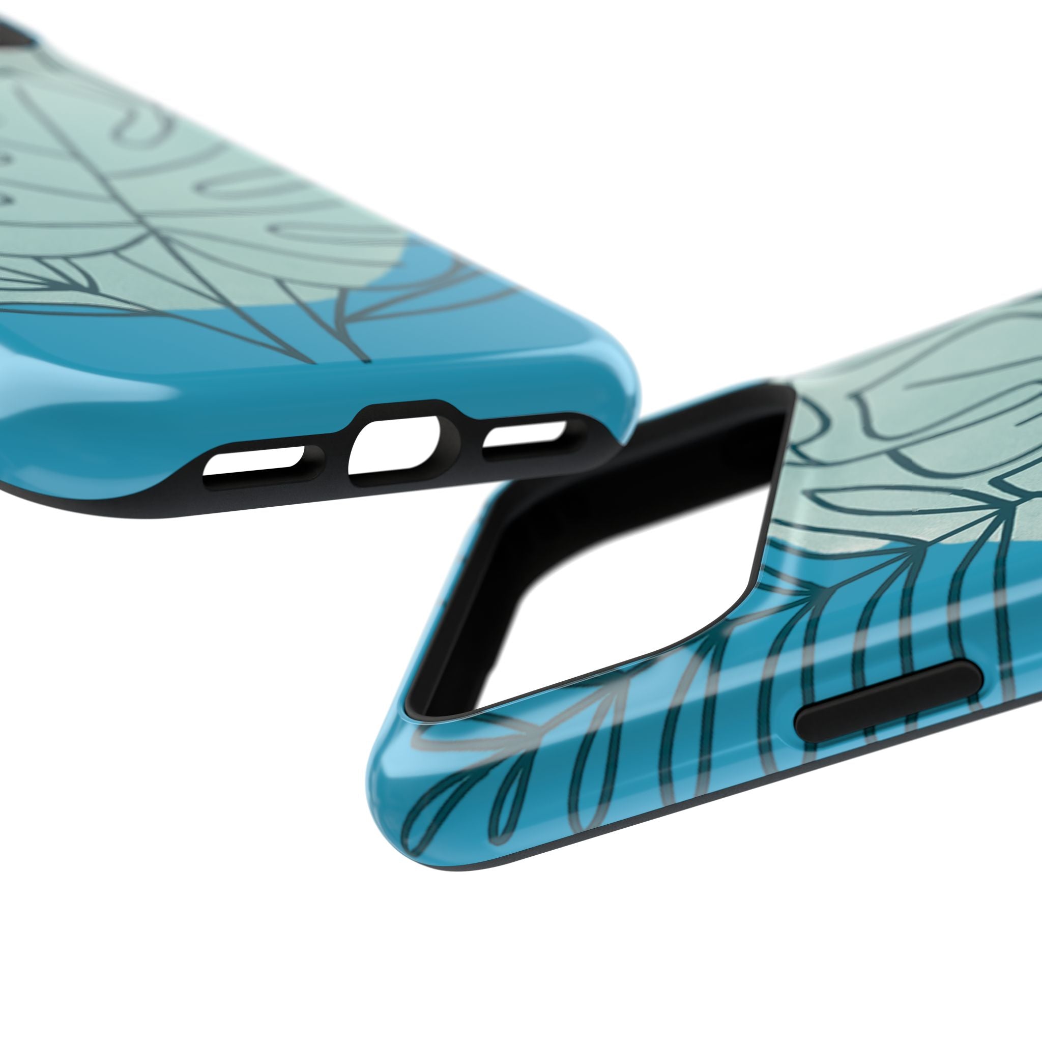 Tropical Floral Phone Case, Impact-Resistant