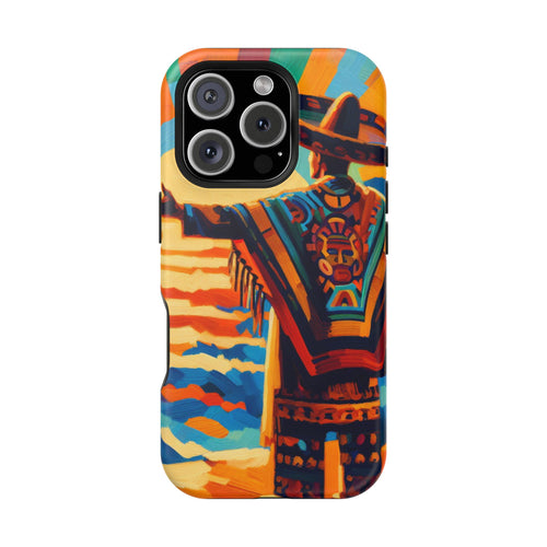 Aztec Sunset Phone Case — Impact‑Resistant Protective Cover