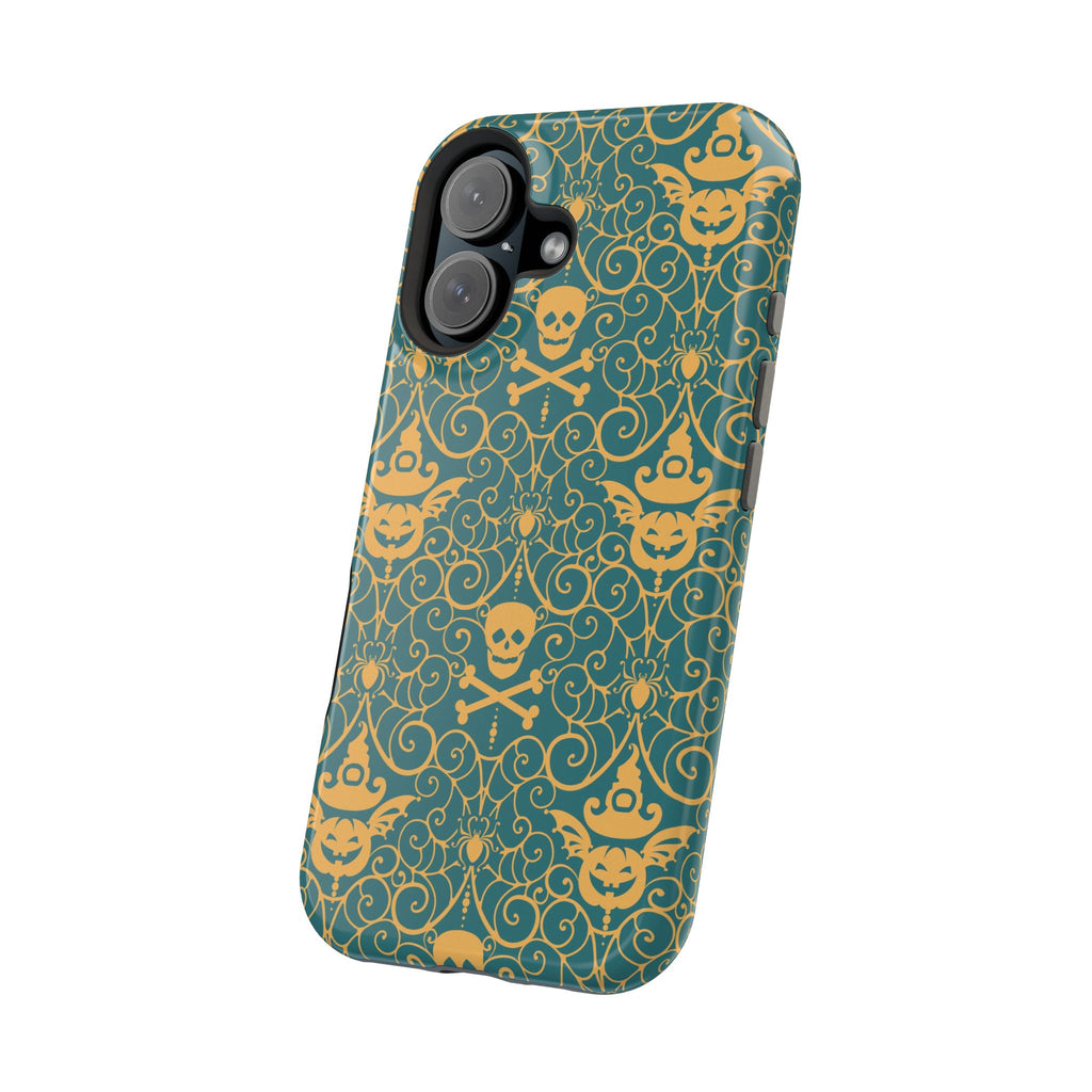 Skull & Crossbones Vintage Pattern Magnetic Impact Phone Case