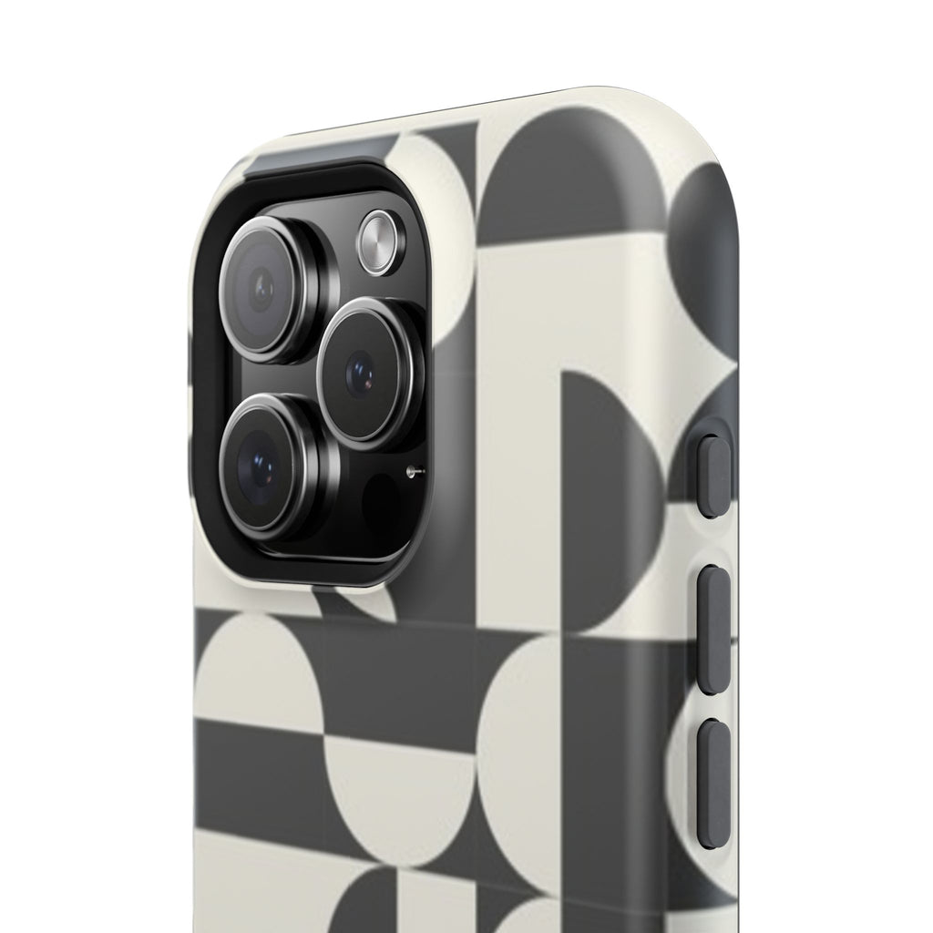 Black and White Design Impact-Resistant Case