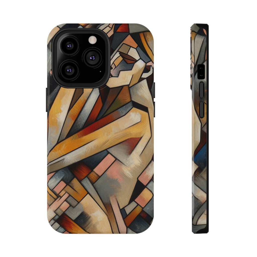 Impact Resistant Phone Case - Woman Abstract Design