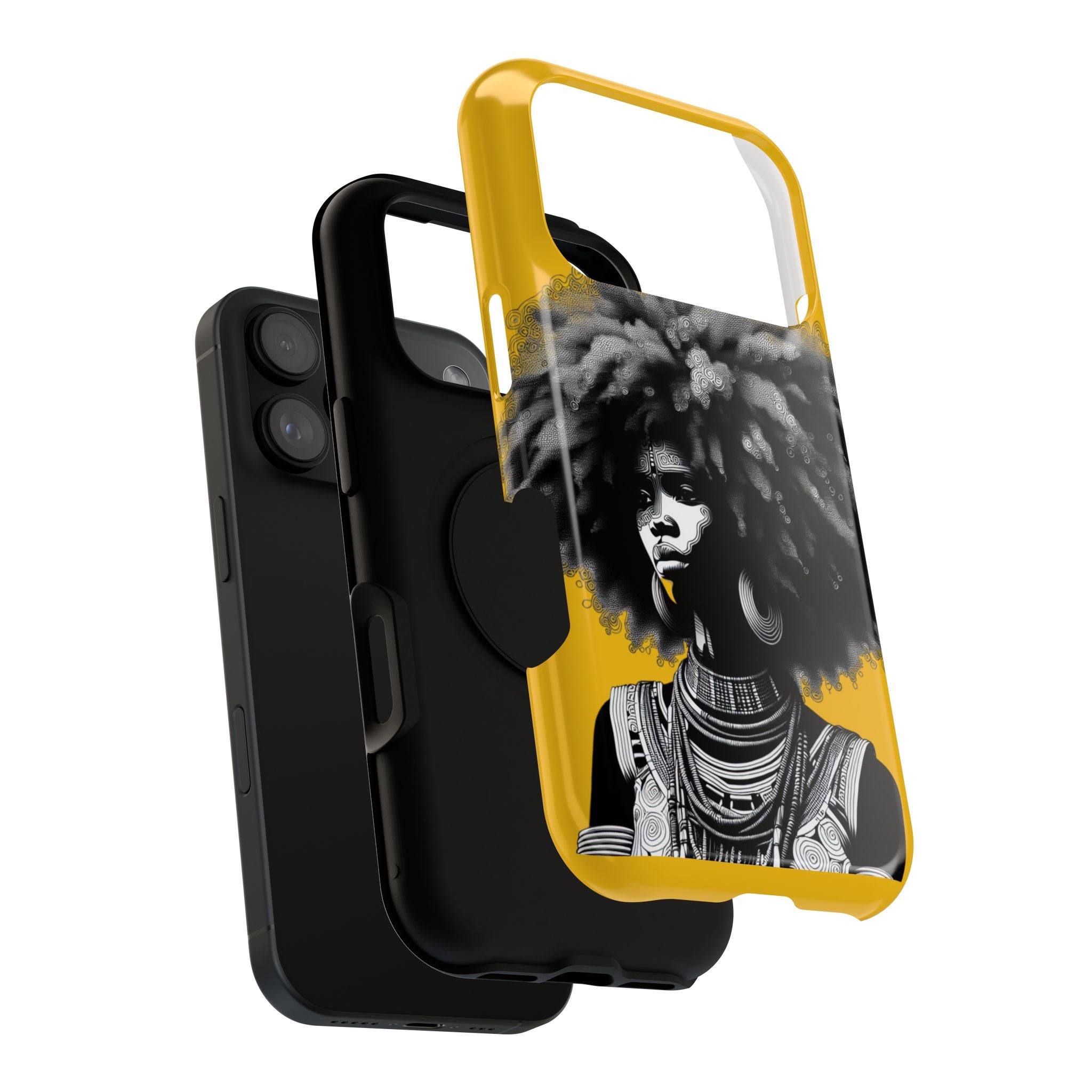 Bold African Art Impact Resistant  Phone Case