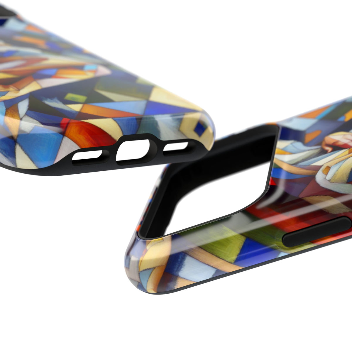 Abstract Stained Glass Dragon Impact Phone Case