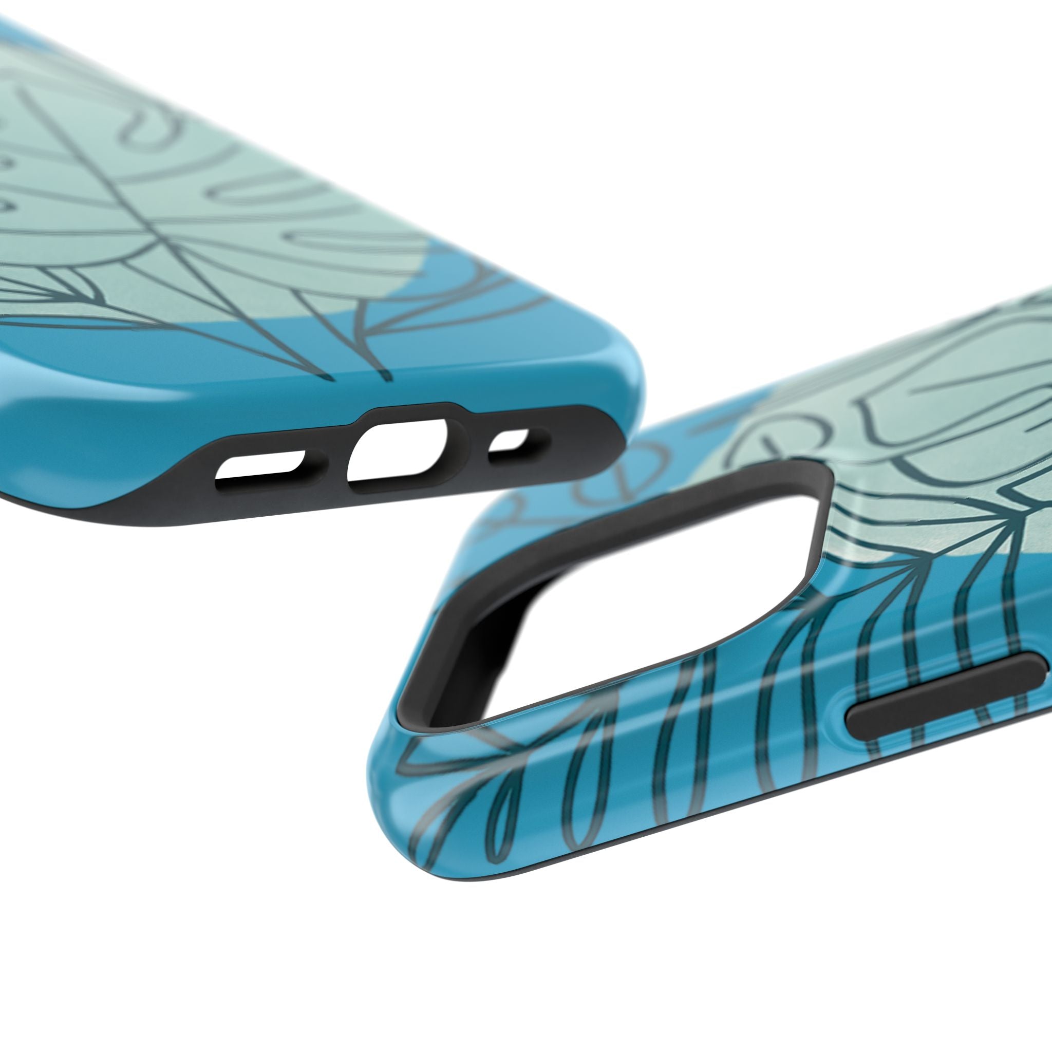 Tropical Floral Phone Case, Impact-Resistant