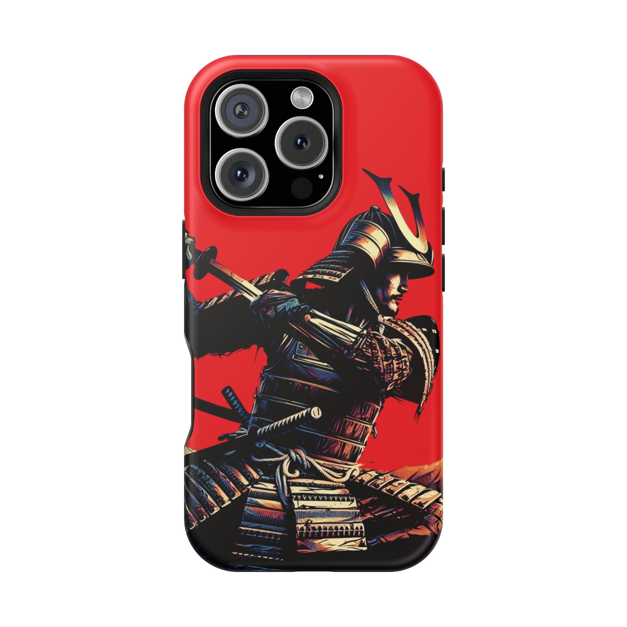 Impact Resistant Phone Case - Samurai Red Warrior