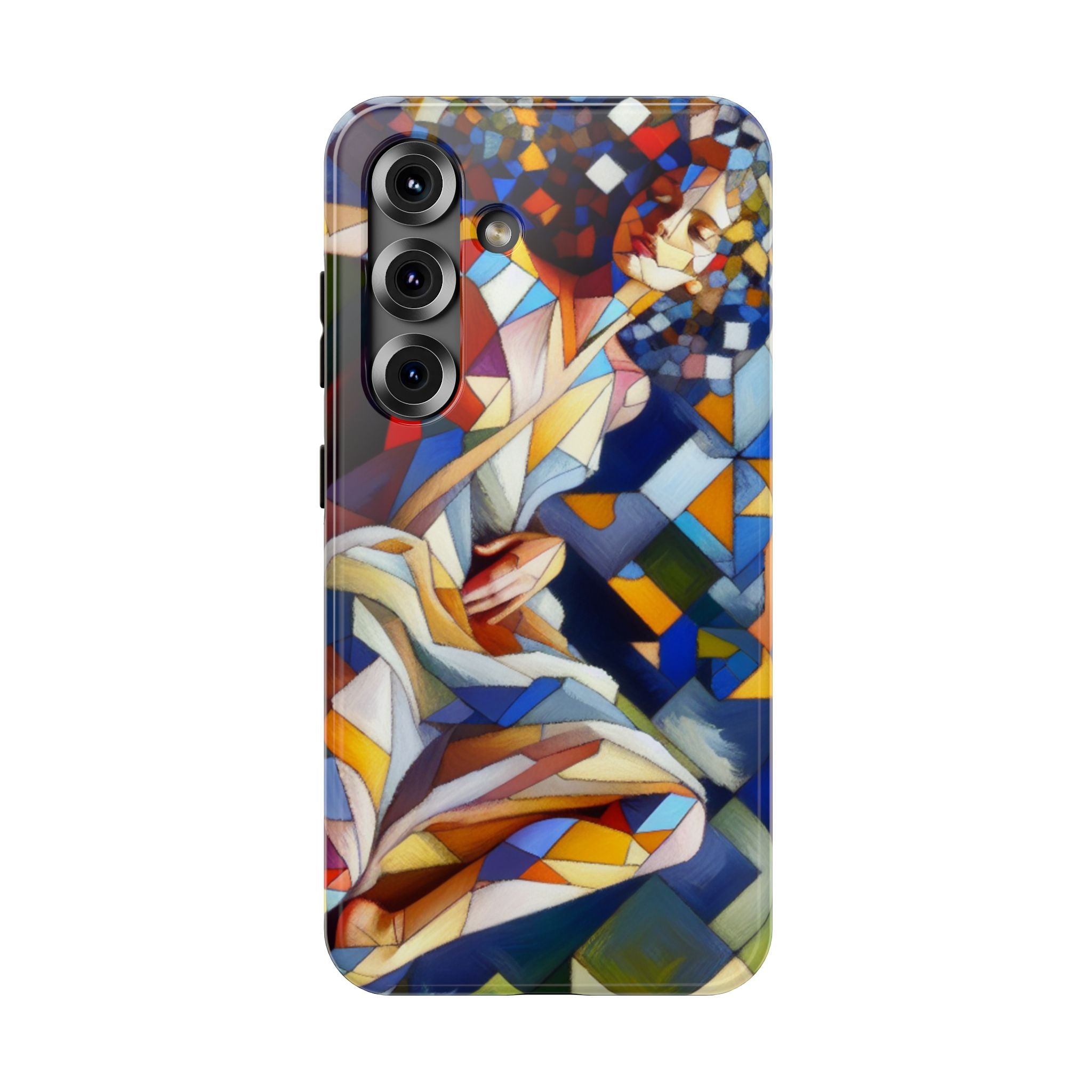 Impact Resistant Phone Case - Beautiful Woman Abstract Design Samsung