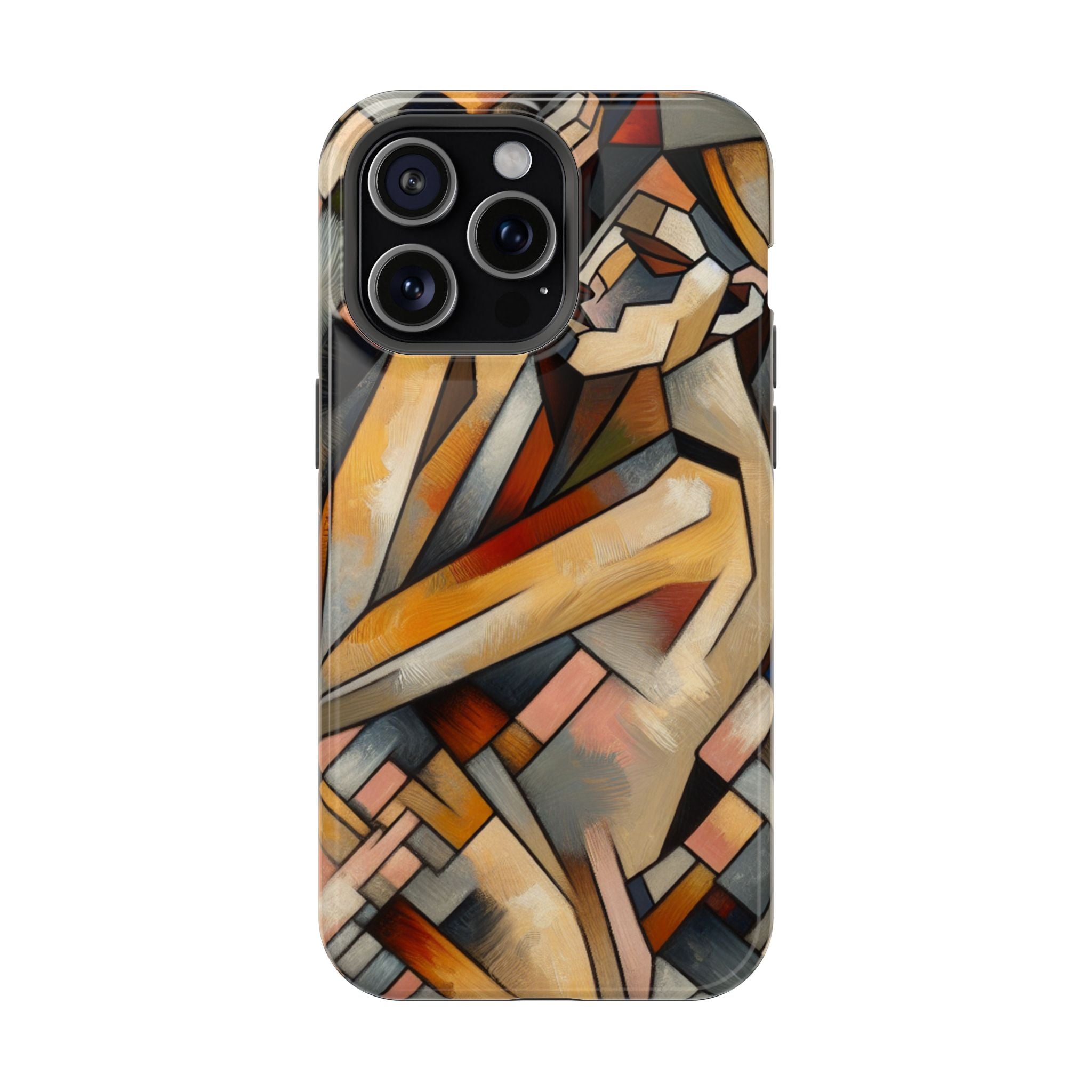 Impact Resistant Phone Case - Woman Abstract Design