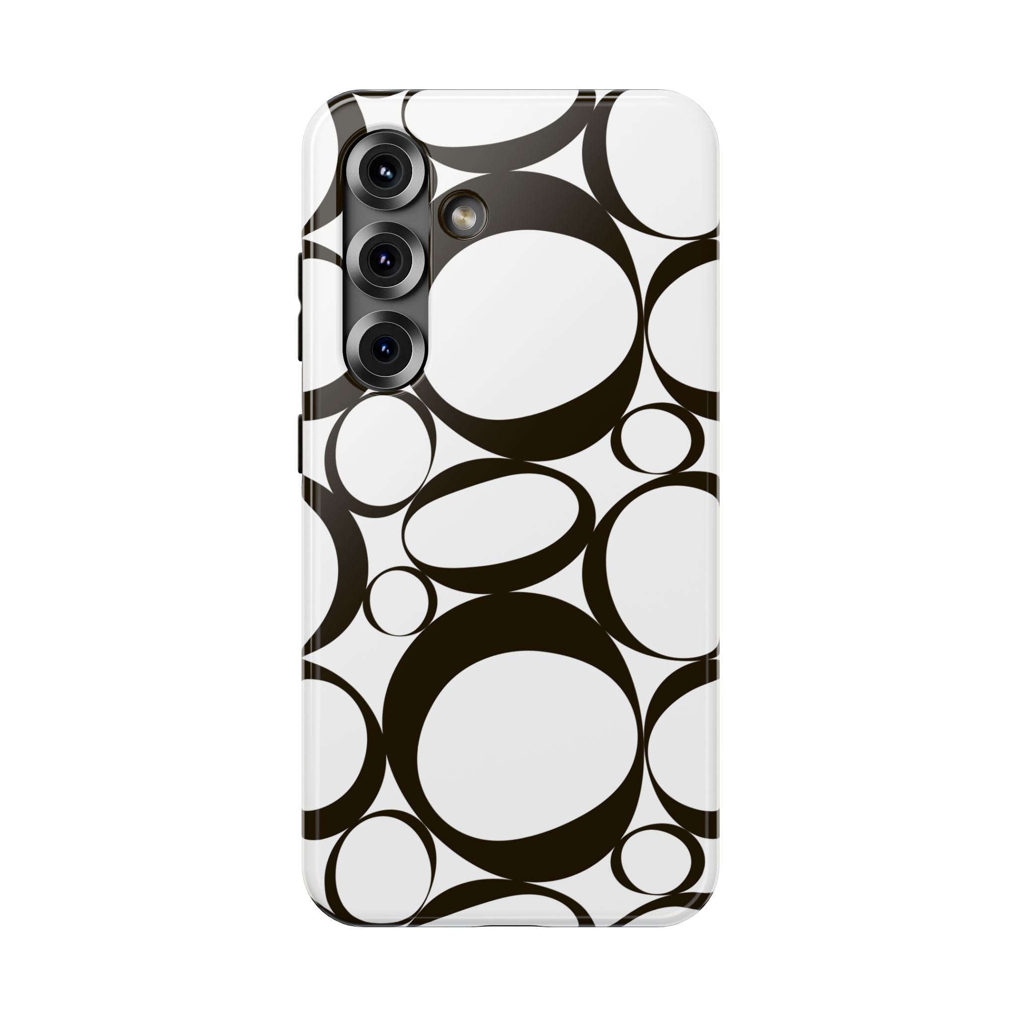 Black & White Impact-Resistant Phone Case - Durable
