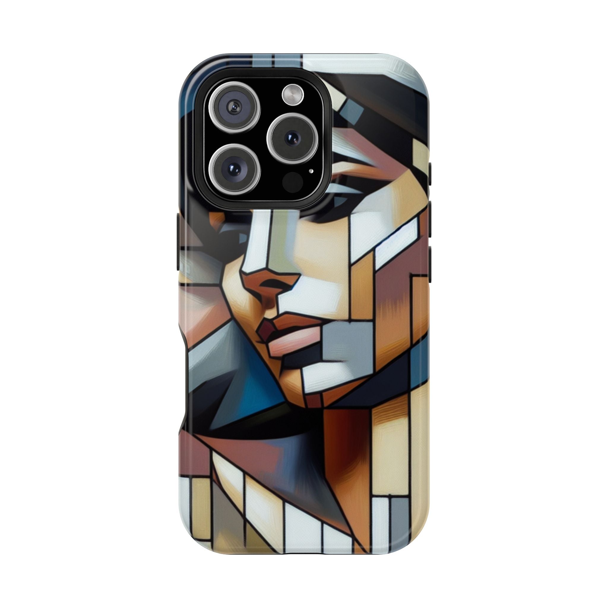 Impact Resistant Phone Case -Woman Looking Side Abstract