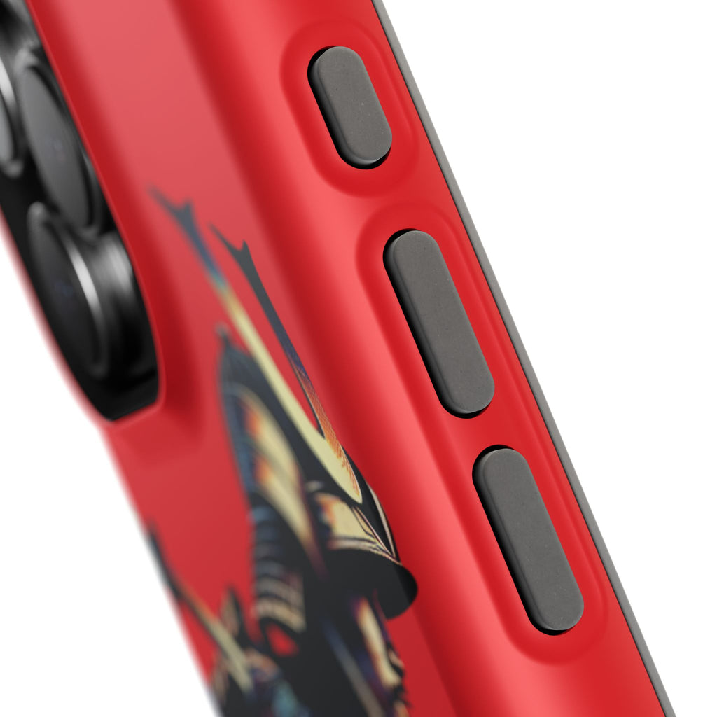Impact Resistant Phone Case - Samurai Red Warrior