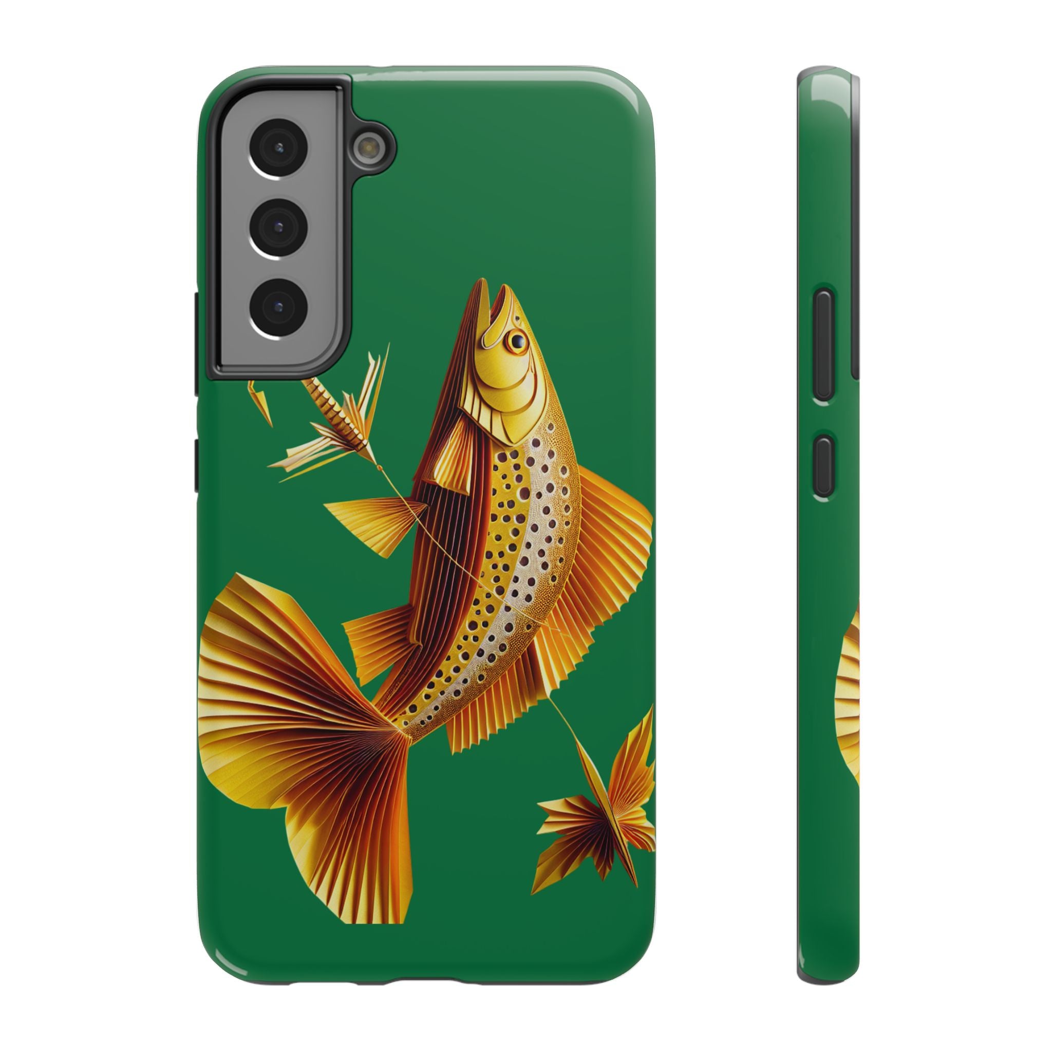 Impact Resistant Phone Case,  Lucky Charm Fish, Outdoor Enthusiast Gift