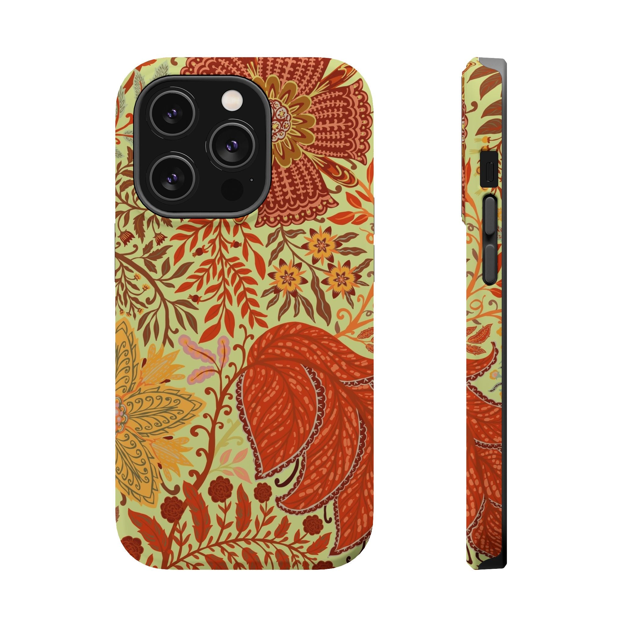 Floral Paisley Magnetic Impact-Resistant Phone Case