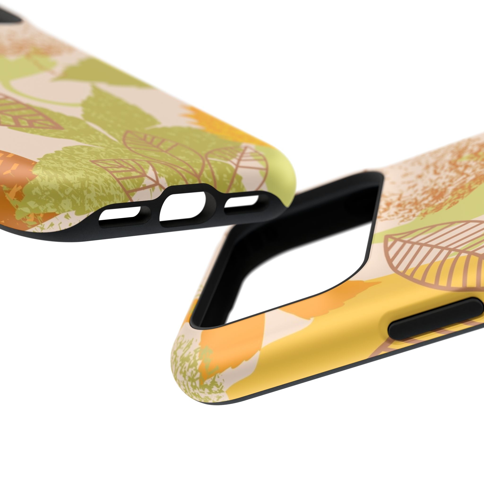 Chic Leaf Print Phone Case