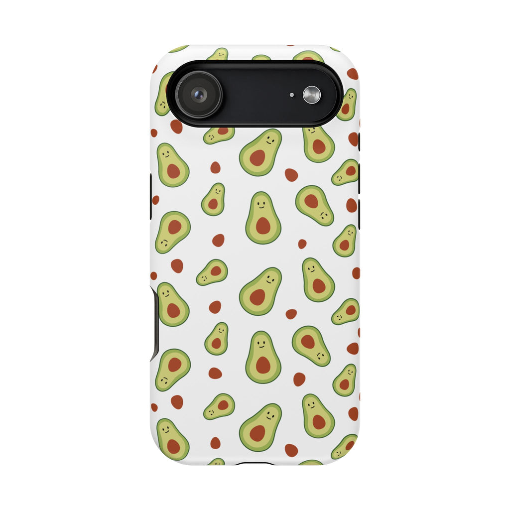 Avocado Pattern Impact-Resistant Phone Case — Cute Avocado Toss Design