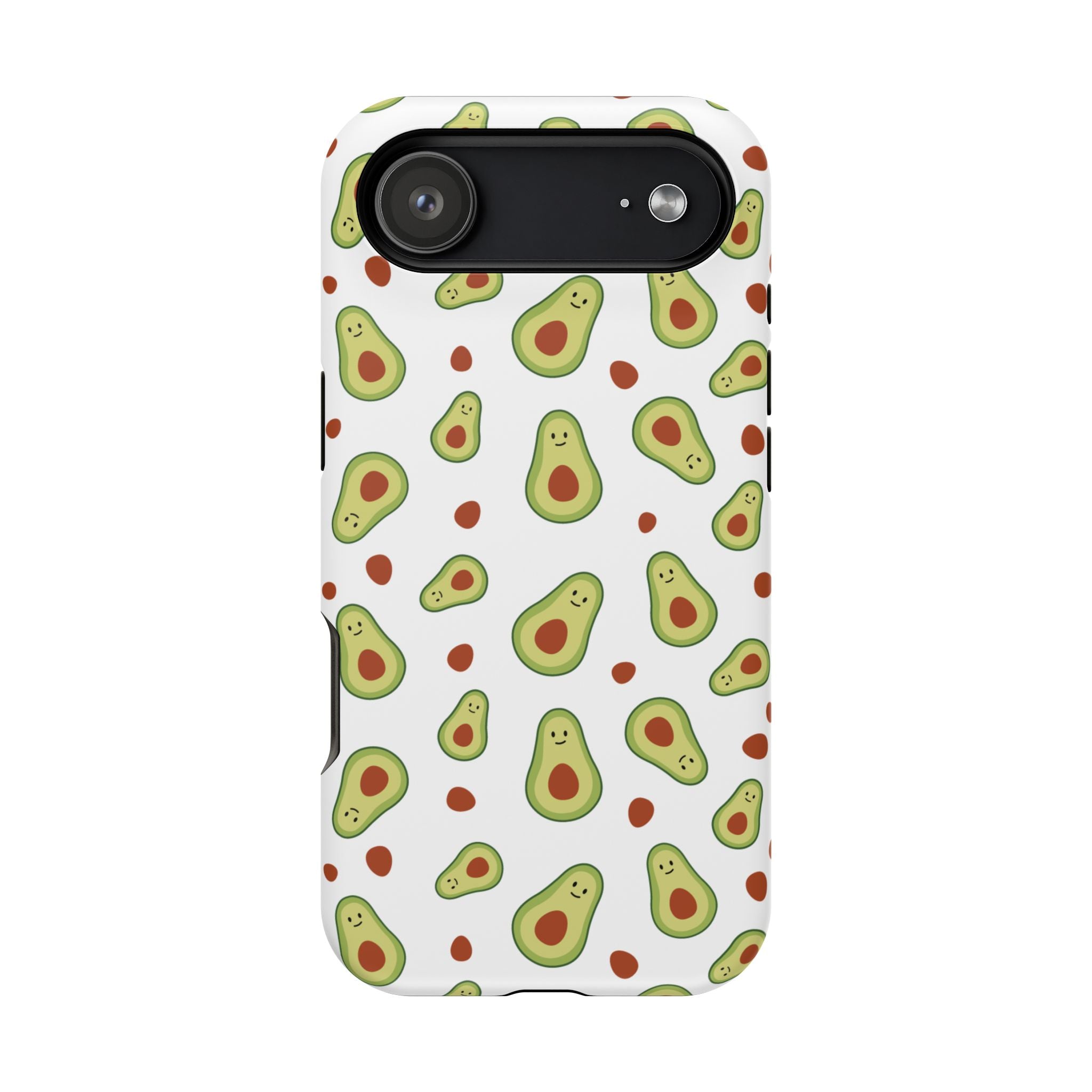 Avocado Pattern Impact-Resistant Phone Case — Cute Avocado Toss Design