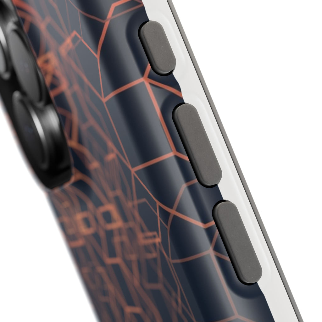 Geometric Pattern Phone Case, Durable Impact-Resistant