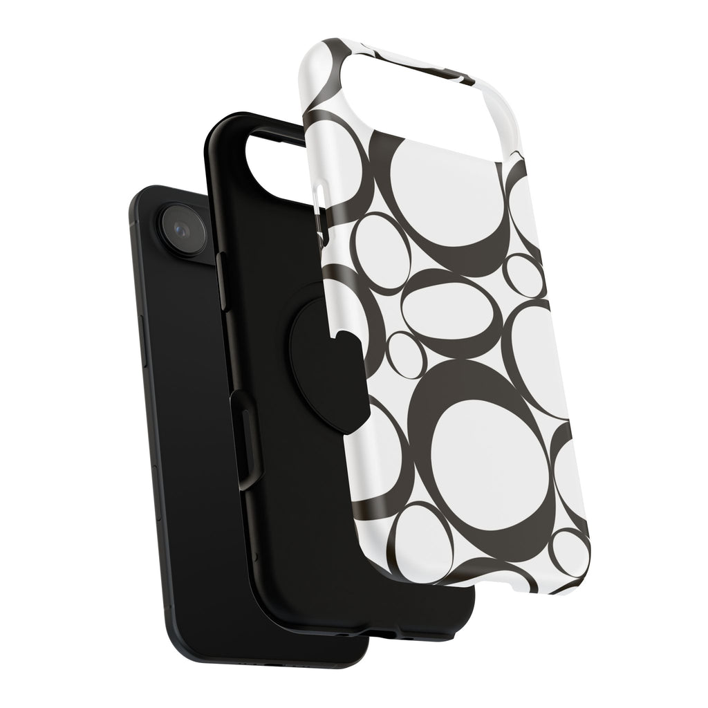 Black & White Impact-Resistant Phone Case - Durable