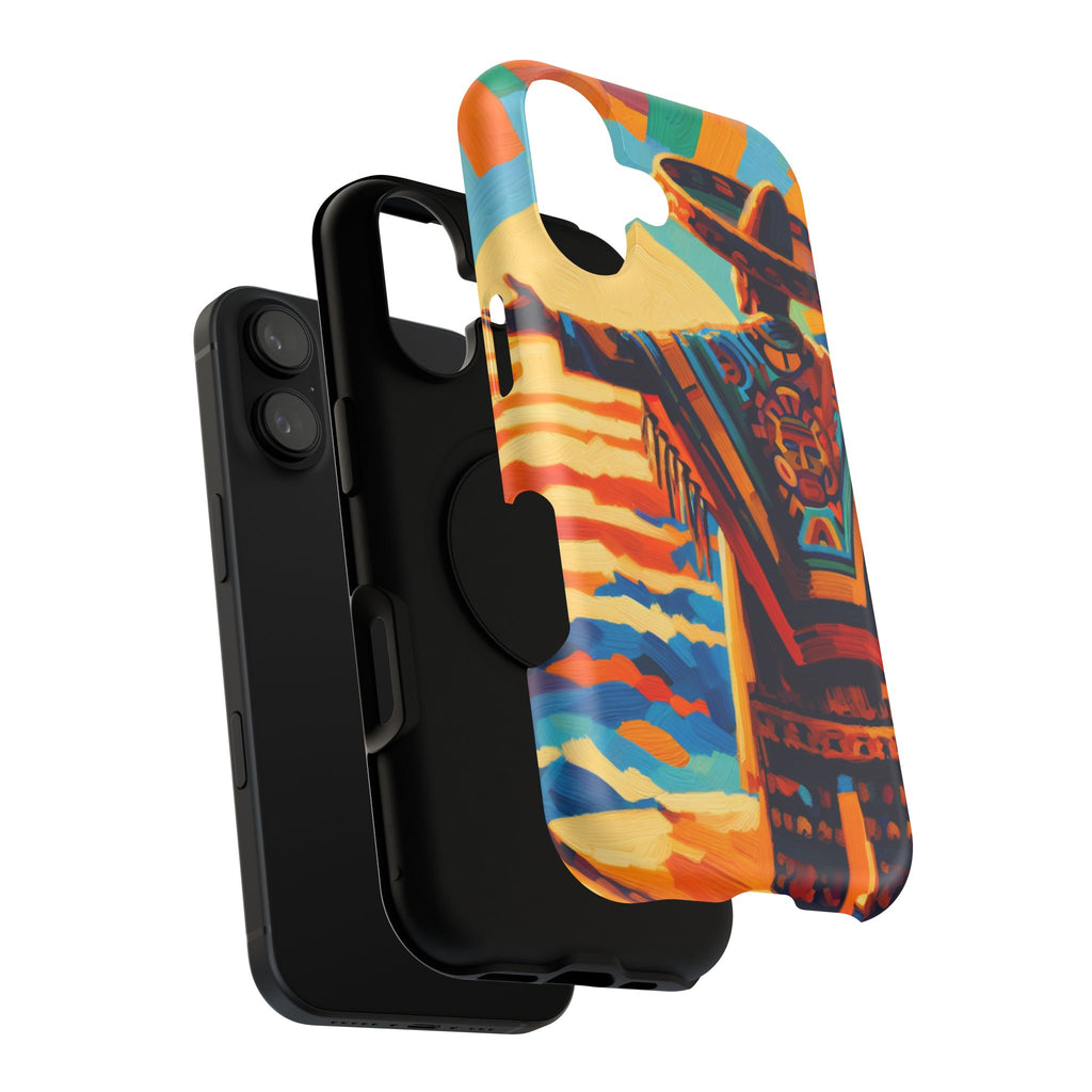 Aztec Sunset Phone Case — Impact‑Resistant Protective Cover