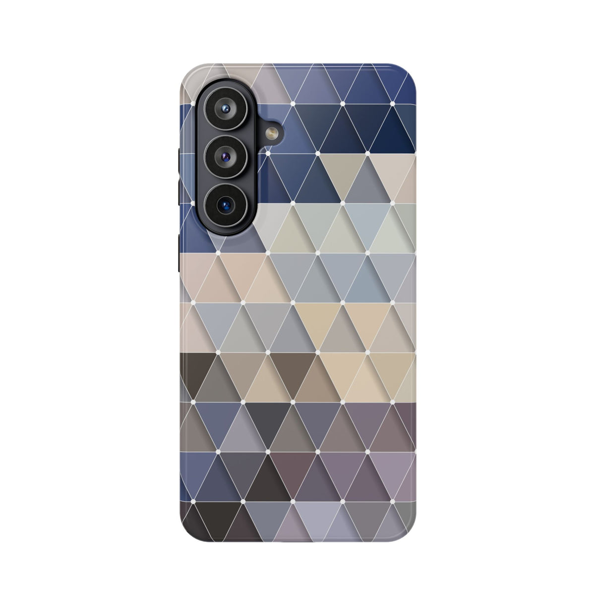 Fashionable Geometric Triangle Pattern Impact-Resistant Phone Case for Samsung Galaxy