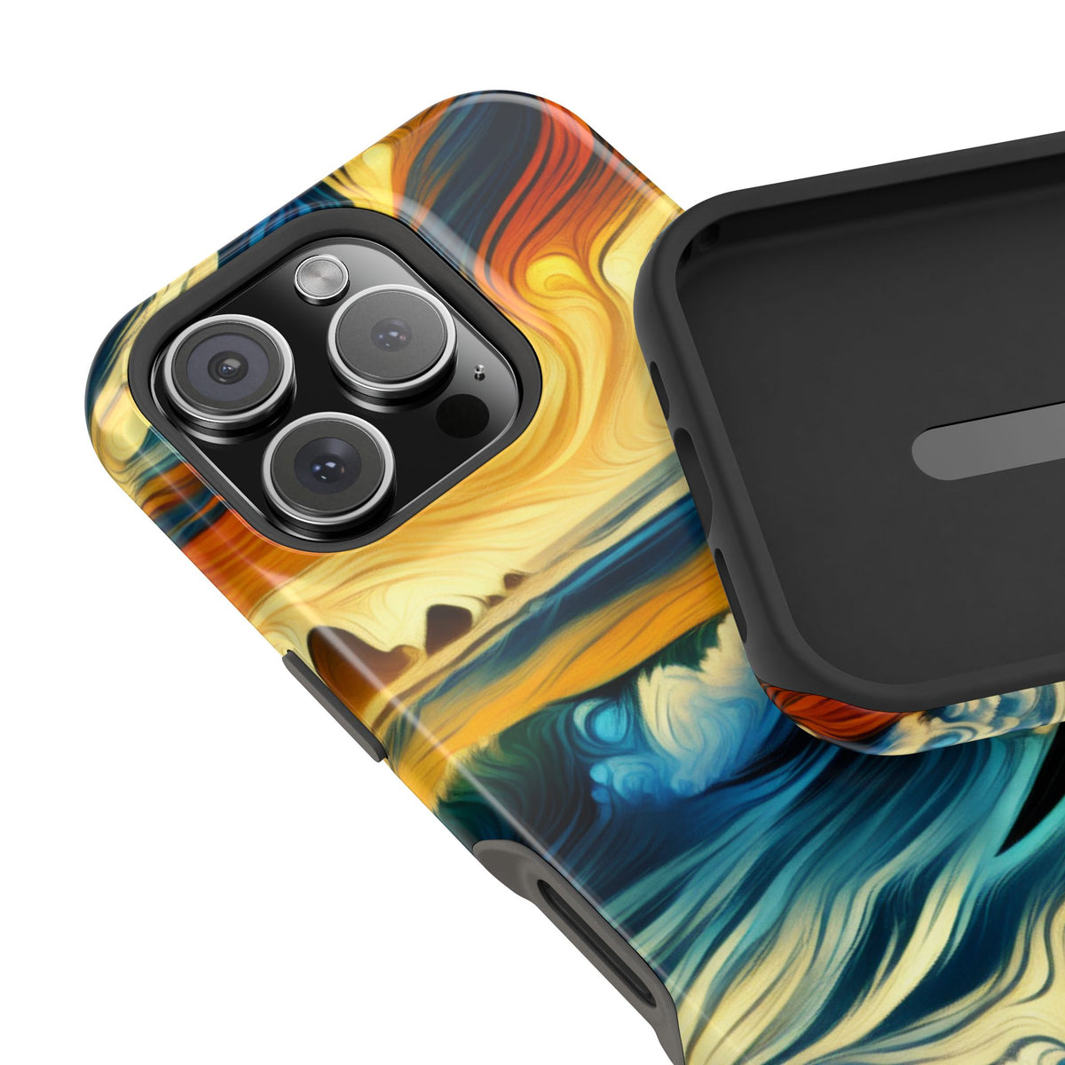 Surfer Sunset Phone Case — Impact‑Resistant Artistic Wave Design