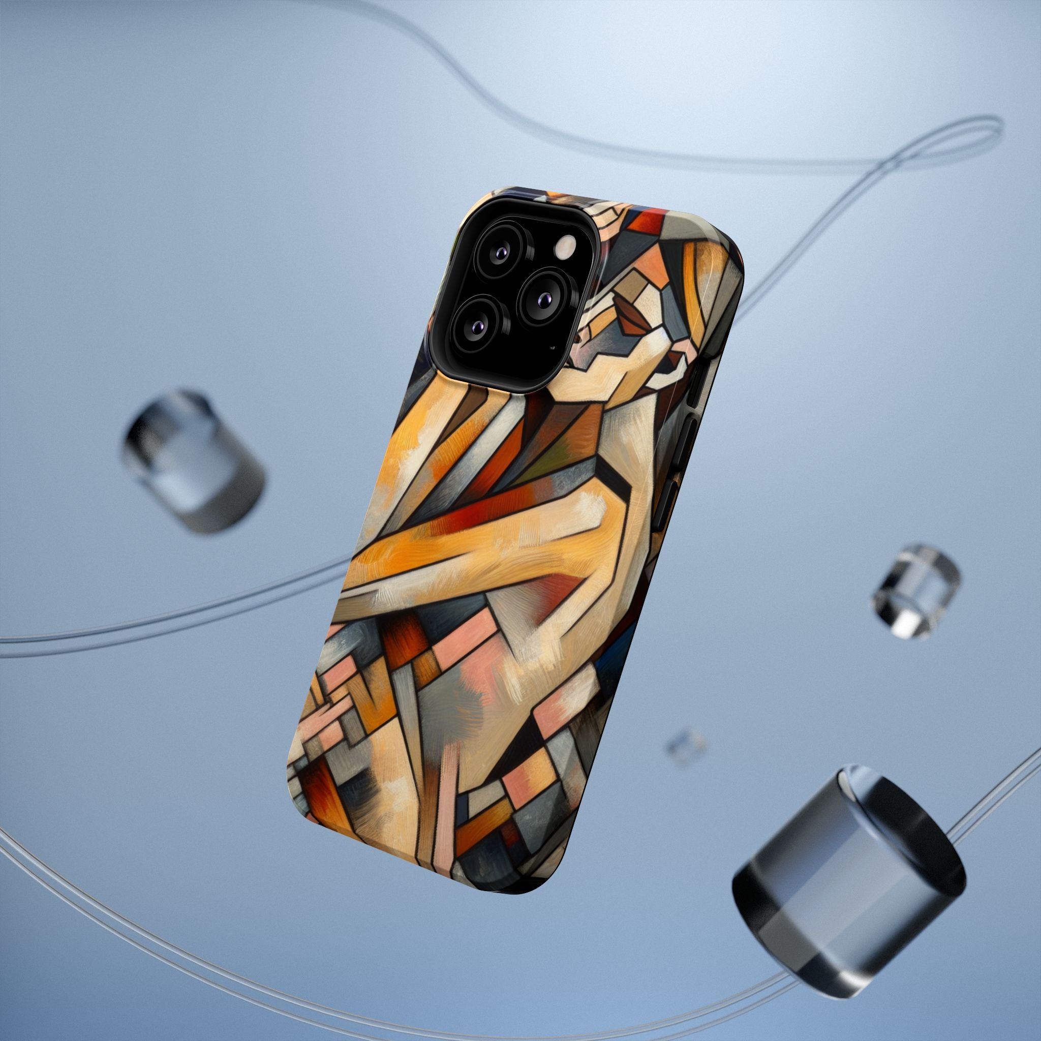 Impact Resistant Phone Case - Woman Abstract Design