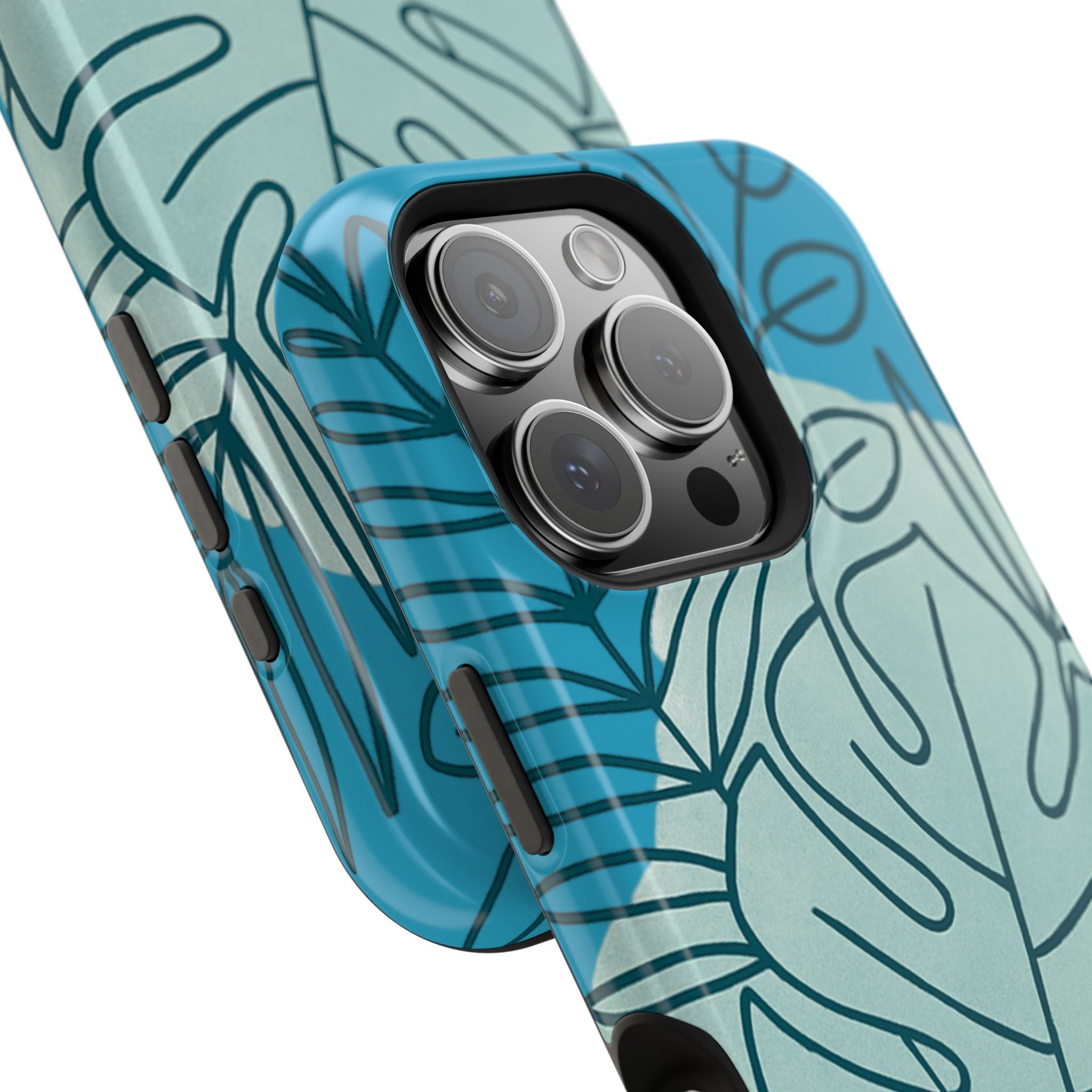 Tropical Floral Phone Case, Impact-Resistant