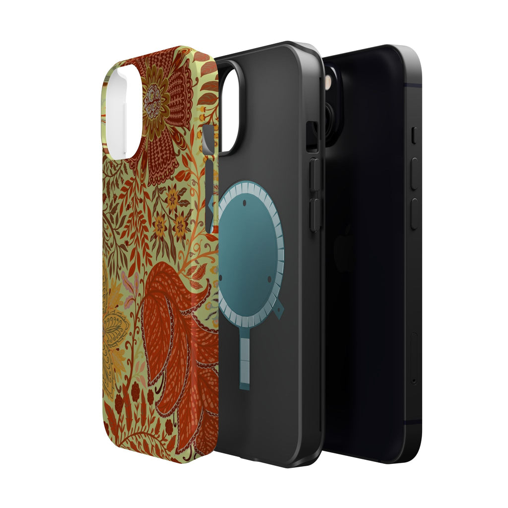 Floral Paisley Magnetic Impact-Resistant Phone Case