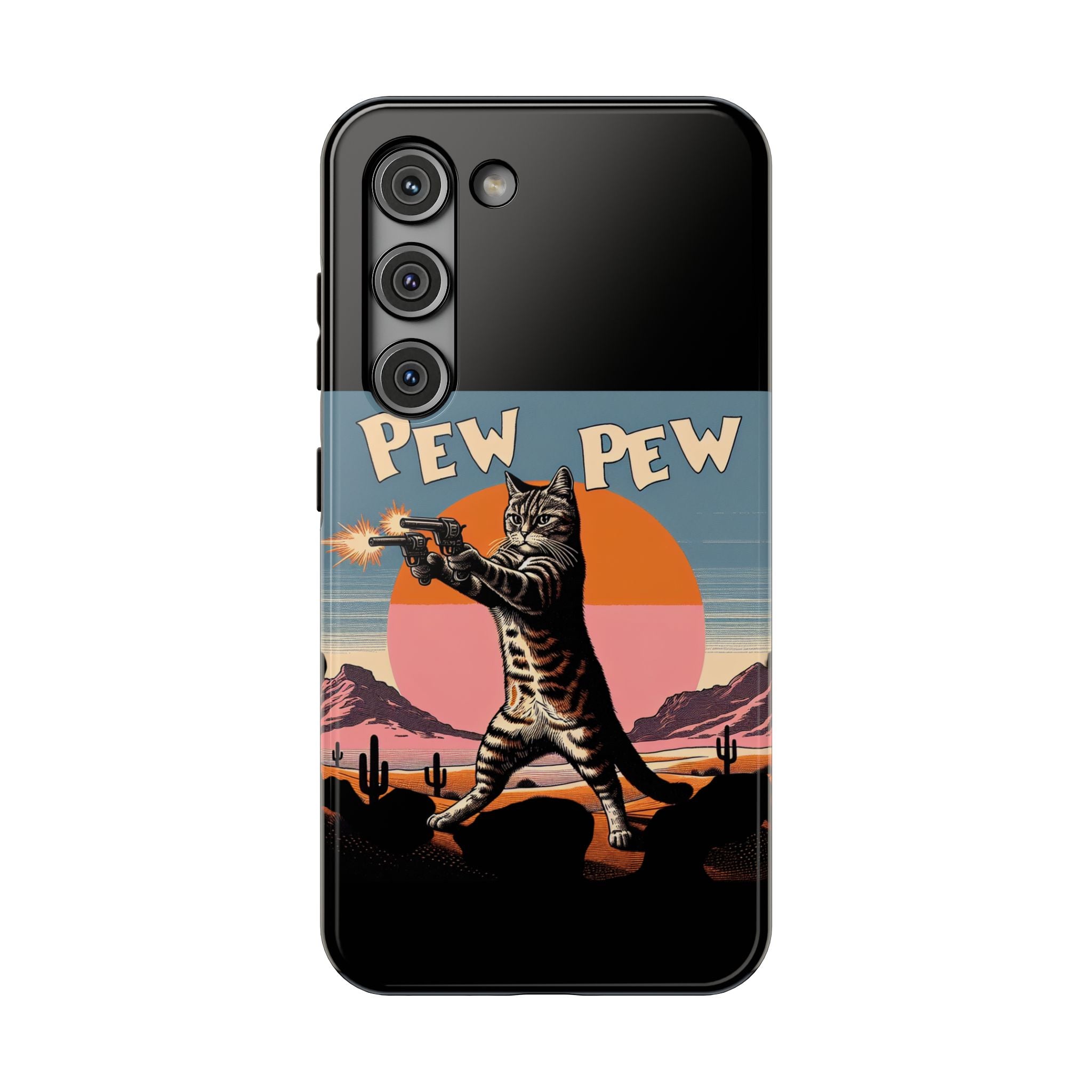 Impact Resistant Phone Case - Pew Pew Kitty