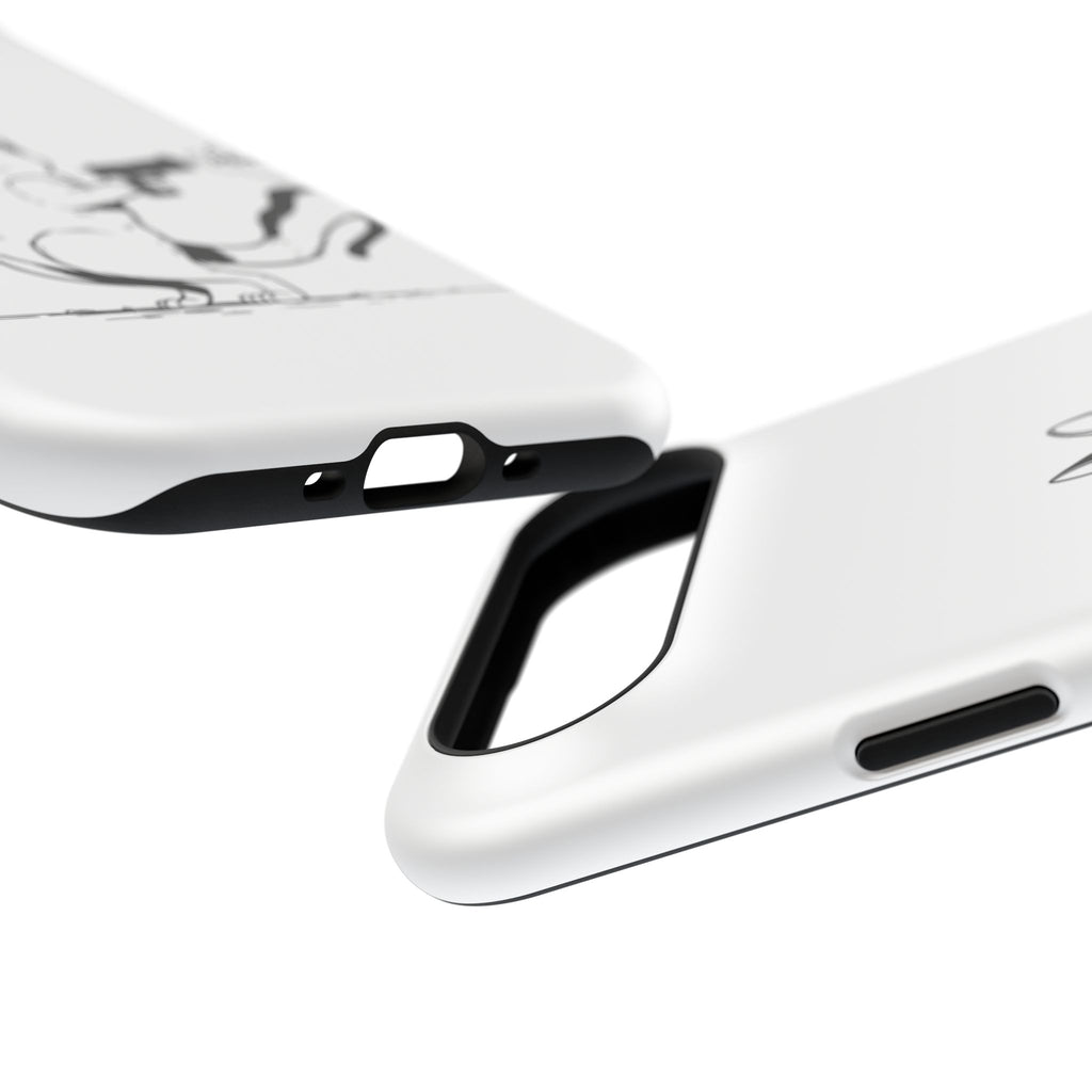 Cat Shooting 'Pew Pew' Phone Case — Impact-Resistant iPhone Cover