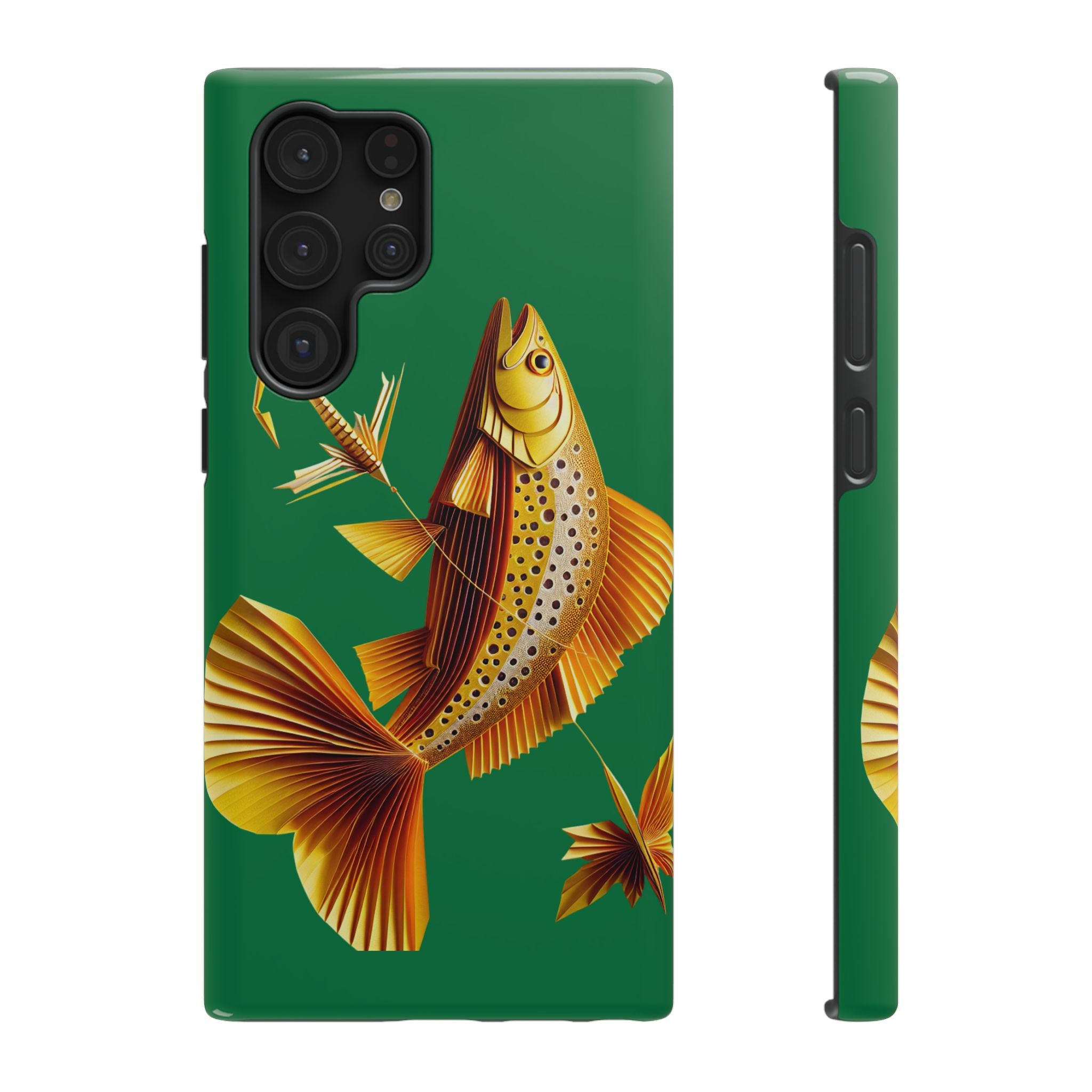 Impact Resistant Phone Case,  Lucky Charm Fish, Outdoor Enthusiast Gift