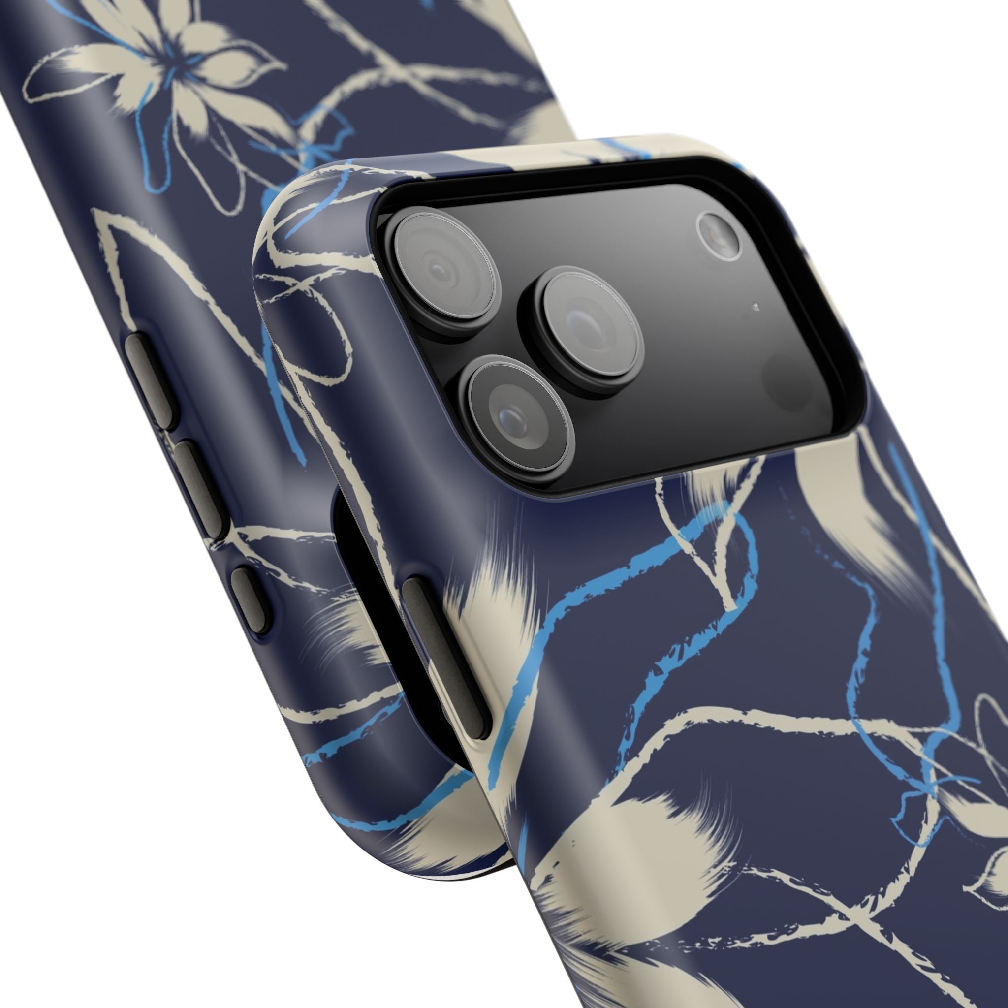 Floral Impact-Resistant Phone Case, Durable