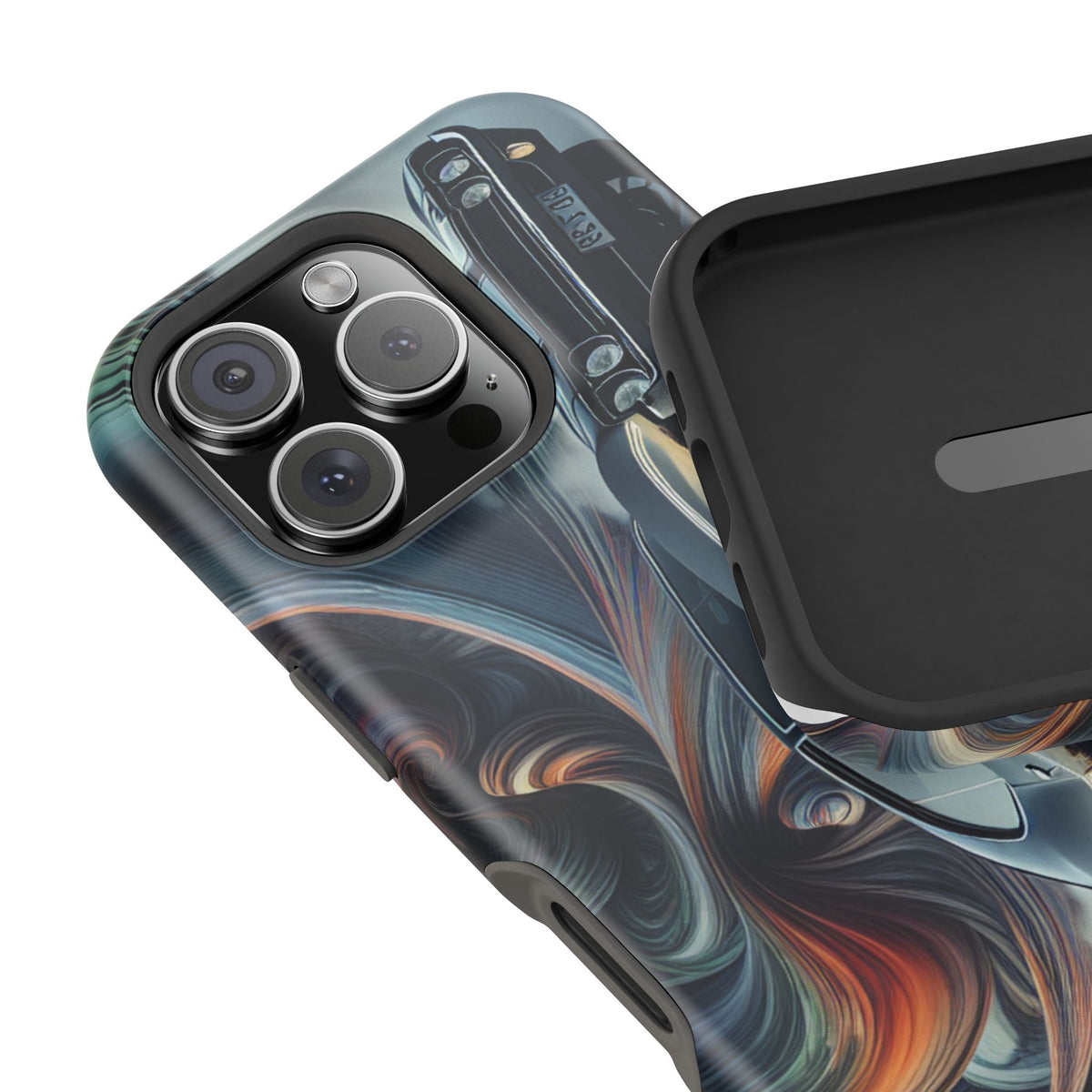Vintage Muscle Car Phone Case — Retro Racing Art Impact-Resistant Case