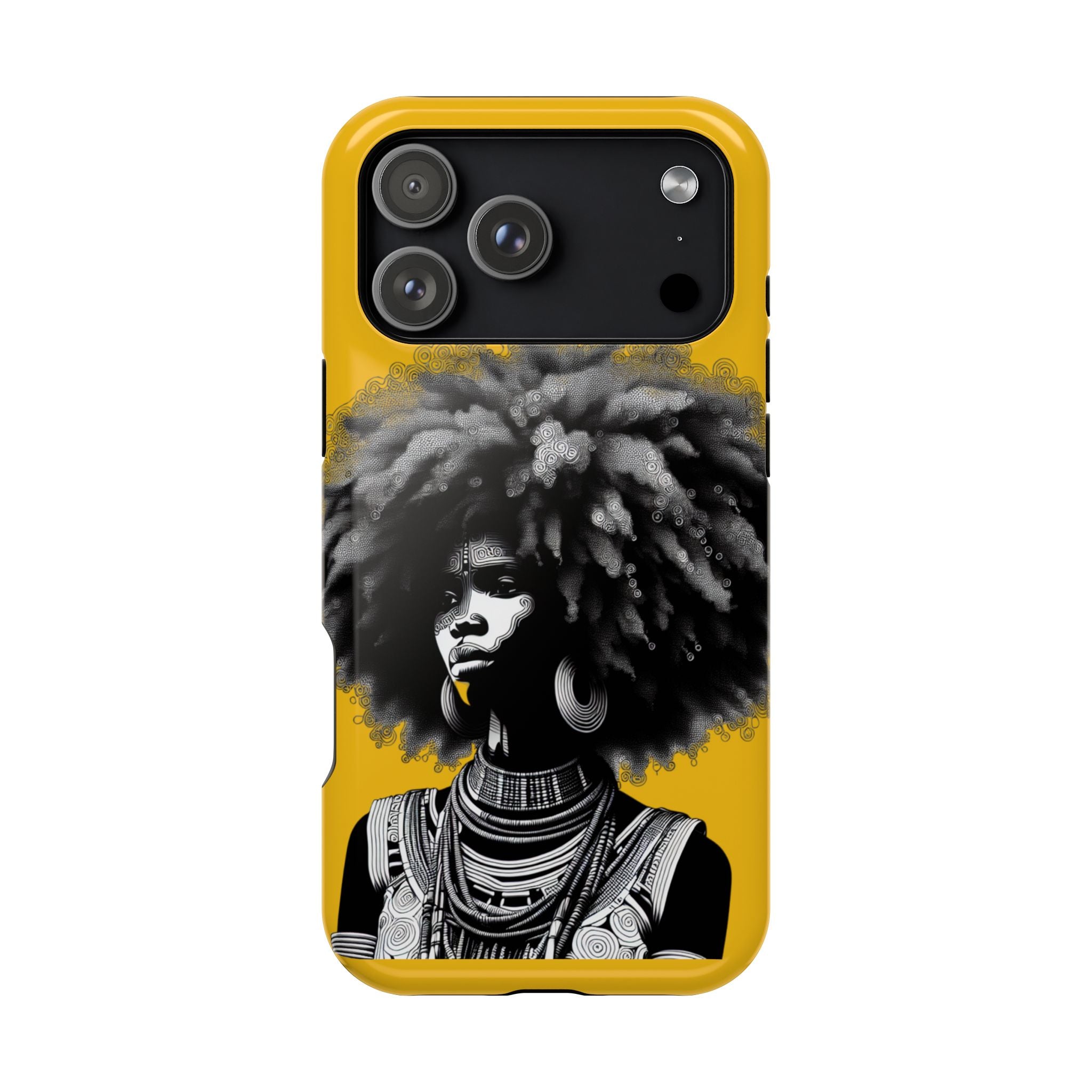 Bold African Art Impact Resistant  Phone Case