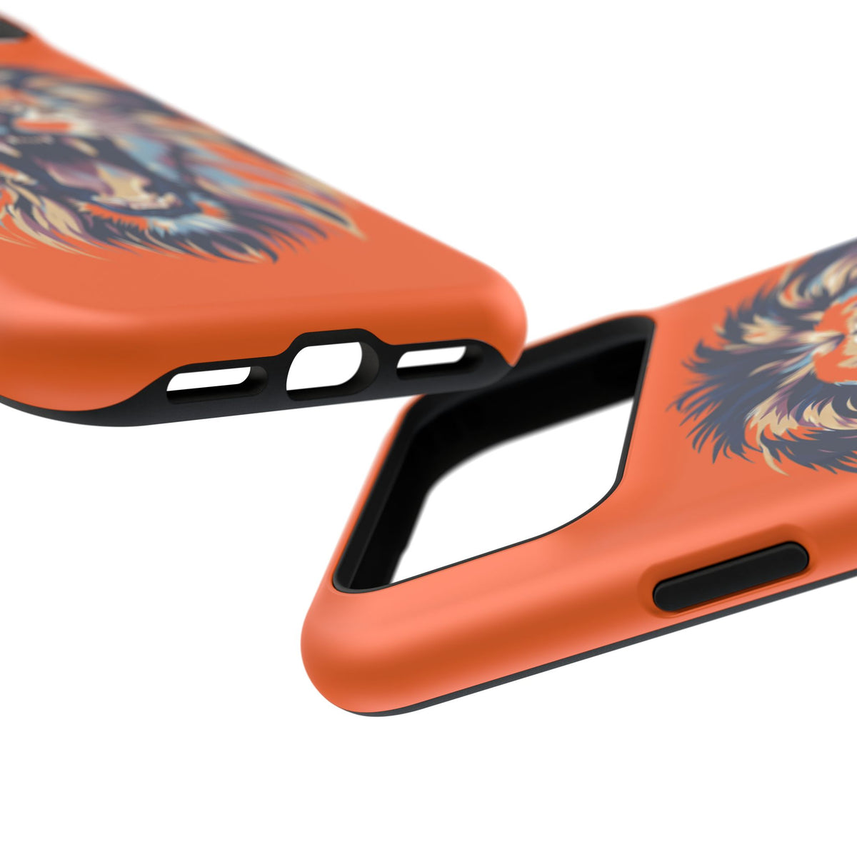Roaring Lion Impact Phone Case — Shockproof Orange Protective Cover