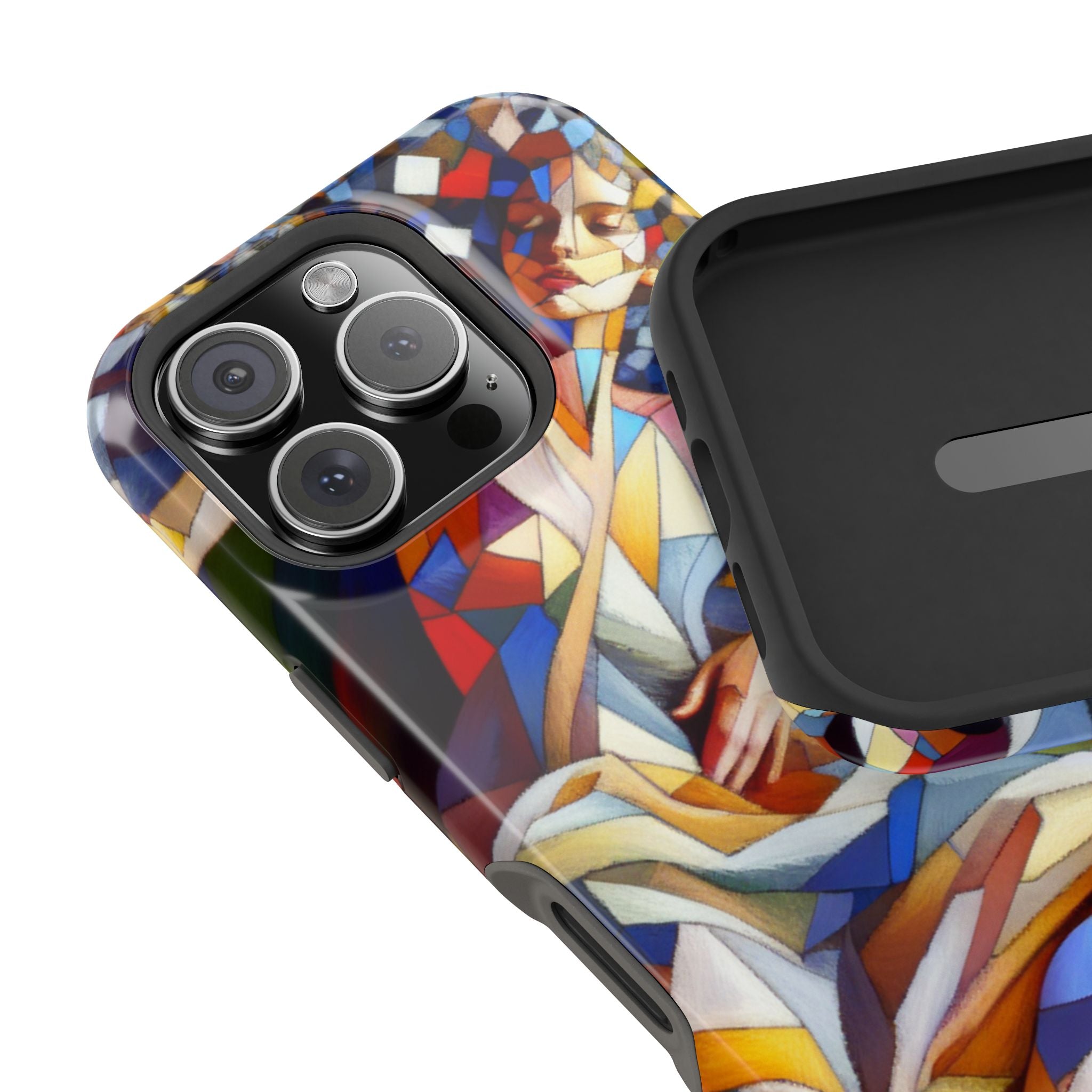 Impact Resistant Phone Case - Beautiful Woman Abstract Design Samsung