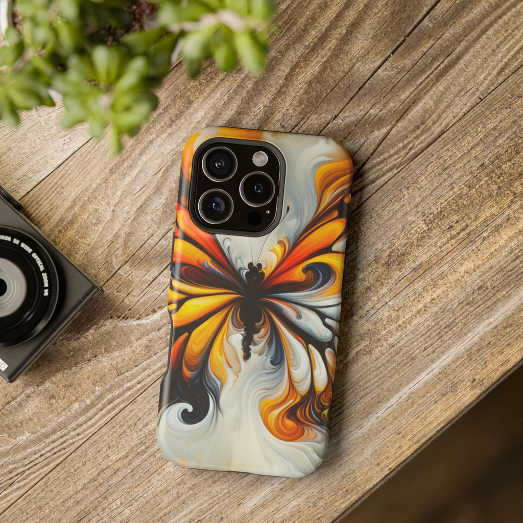 Colorful Butterfly Impact Resistant Phone Case, Artistic, Nature-Inspired Gift