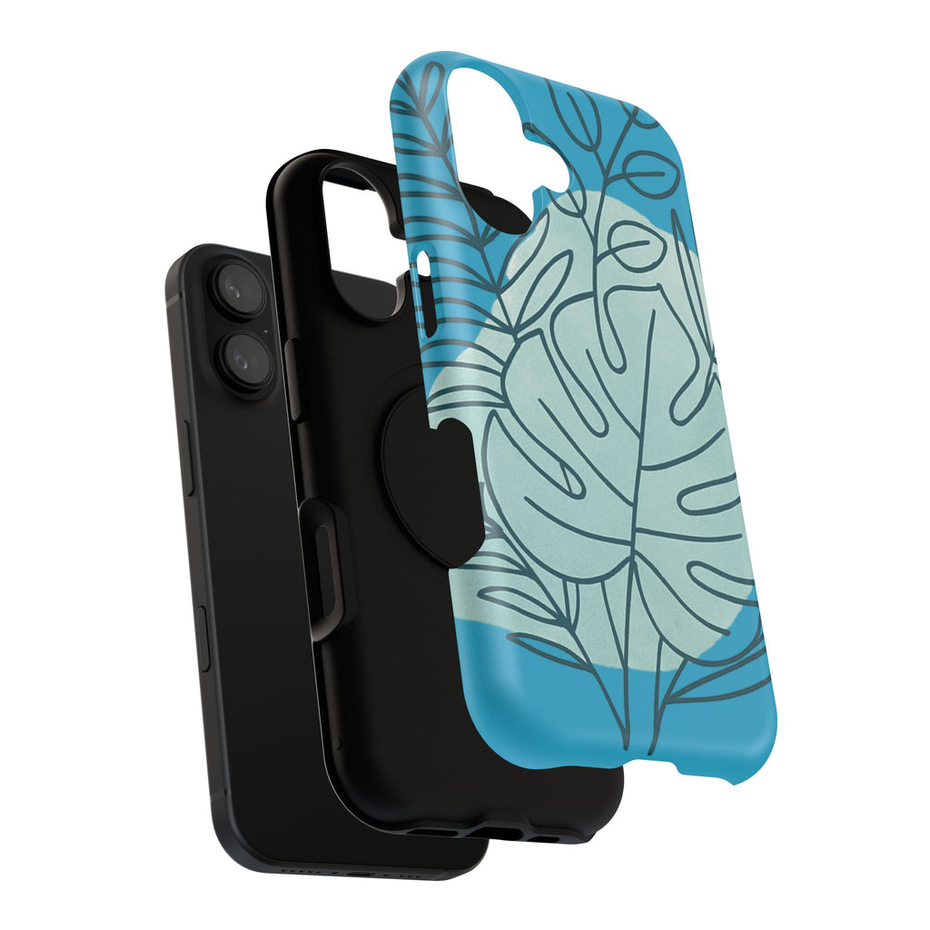 Tropical Floral Phone Case, Impact-Resistant