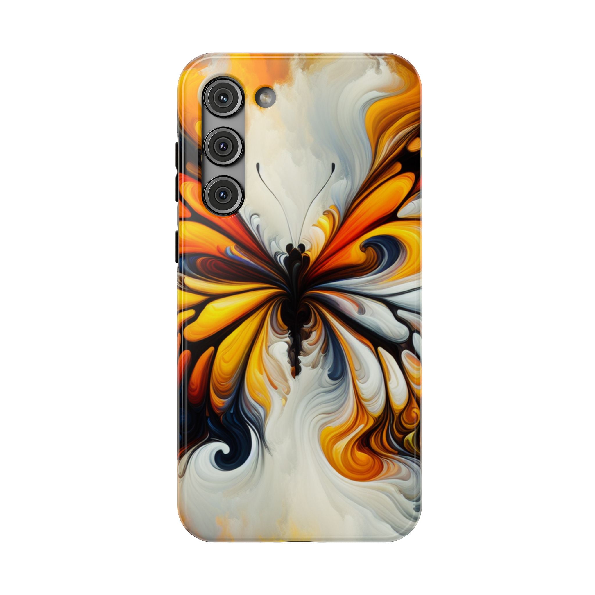 Colorful Butterfly Impact Resistant Phone Case, Artistic, Nature-Inspired Gift