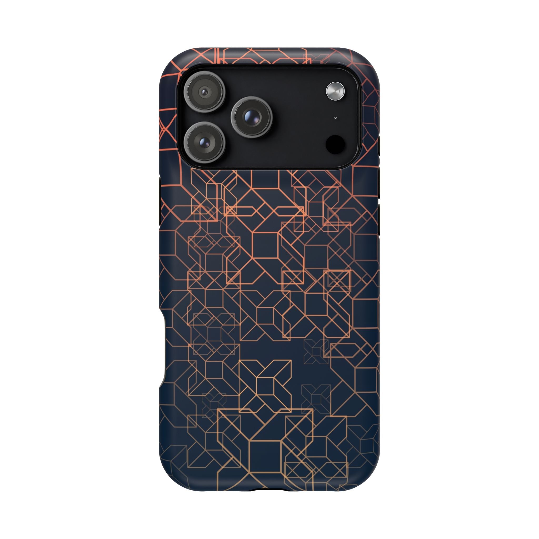 Geometric Pattern Phone Case, Durable Impact-Resistant