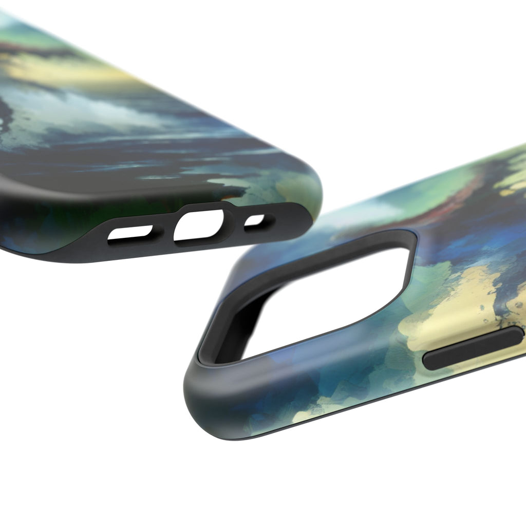 Shark Wave Impact-Resistant Phone Case — Ocean Monster Art Protective Cover