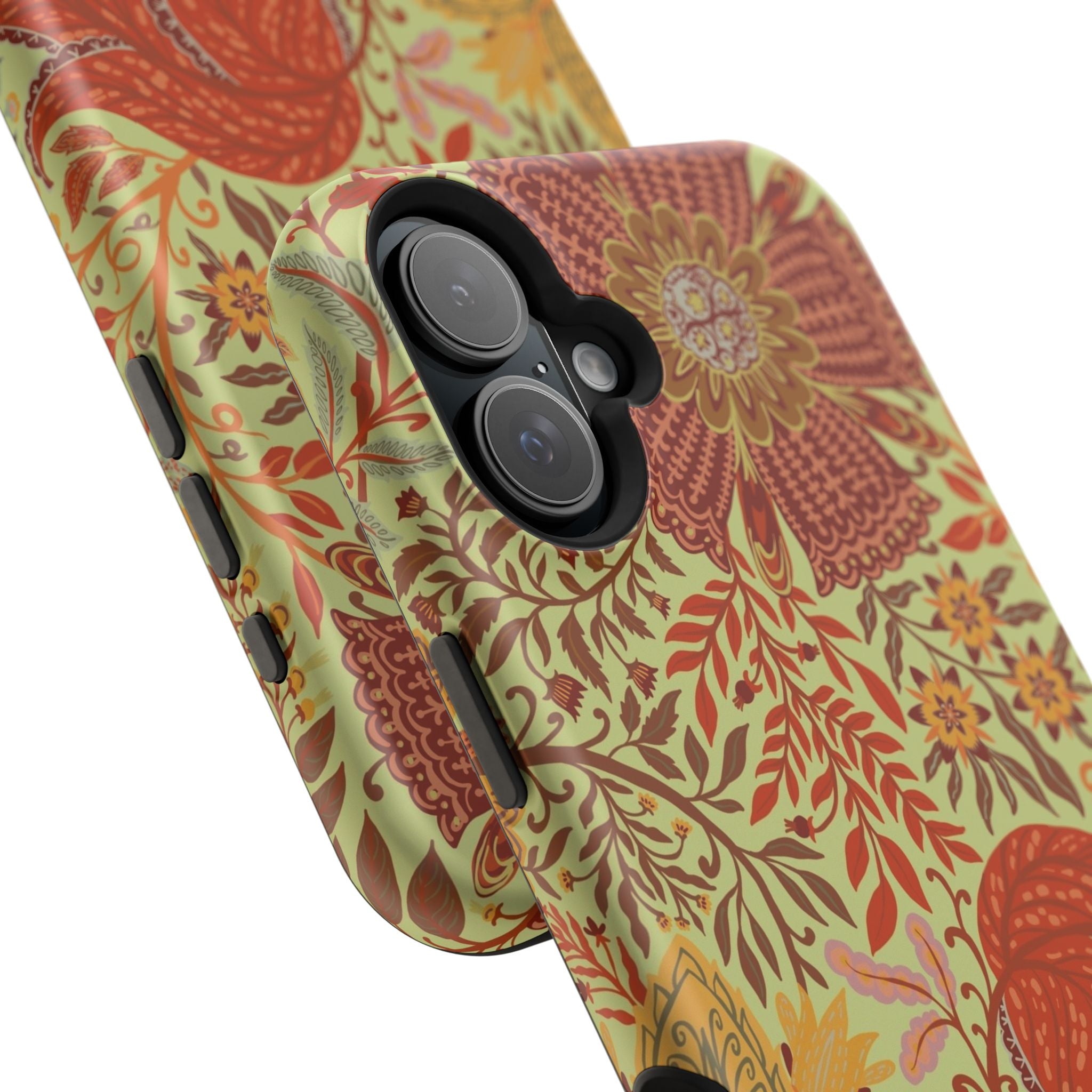 Floral Paisley Magnetic Impact-Resistant Phone Case