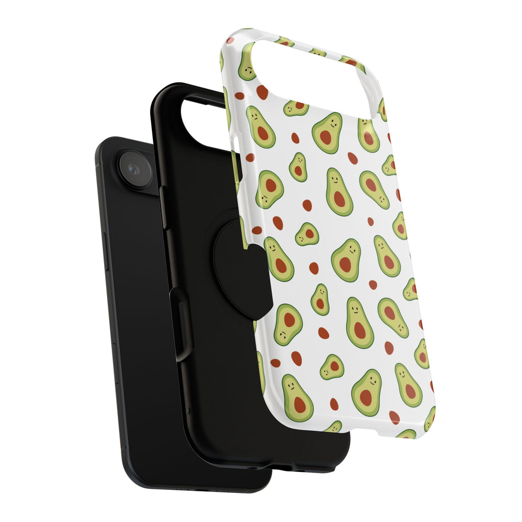 Avocado Pattern Impact-Resistant Phone Case — Cute Avocado Toss Design