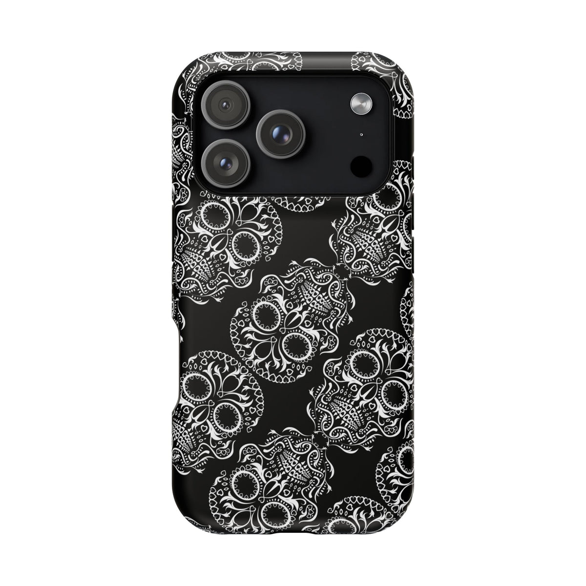 Skull Pattern Black & White Gothic Tough Cases for iPhone