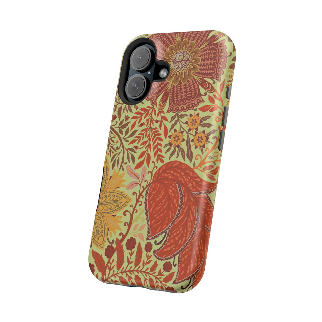 Floral Paisley Magnetic Impact-Resistant Phone Case