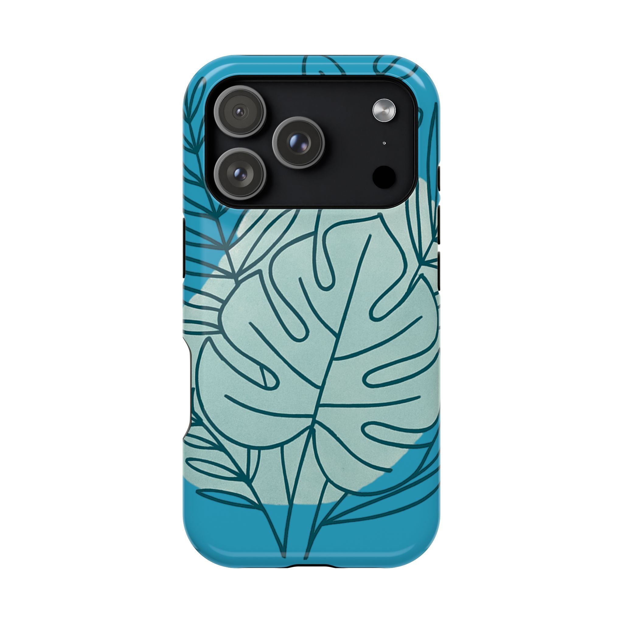 Tropical Floral Phone Case, Impact-Resistant